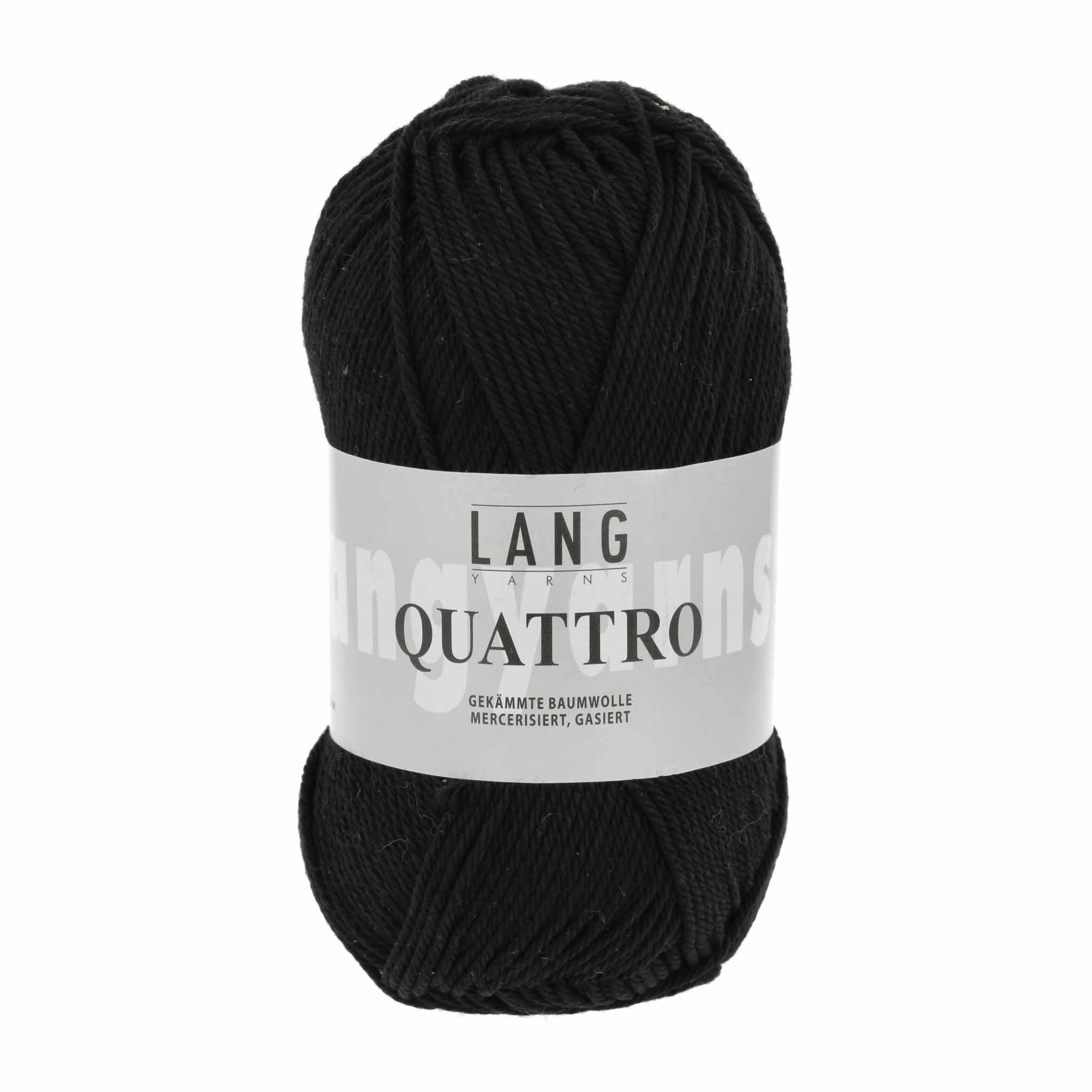 Quattro Baumwollgarn von Lang Yarns in schwarz 16.0004