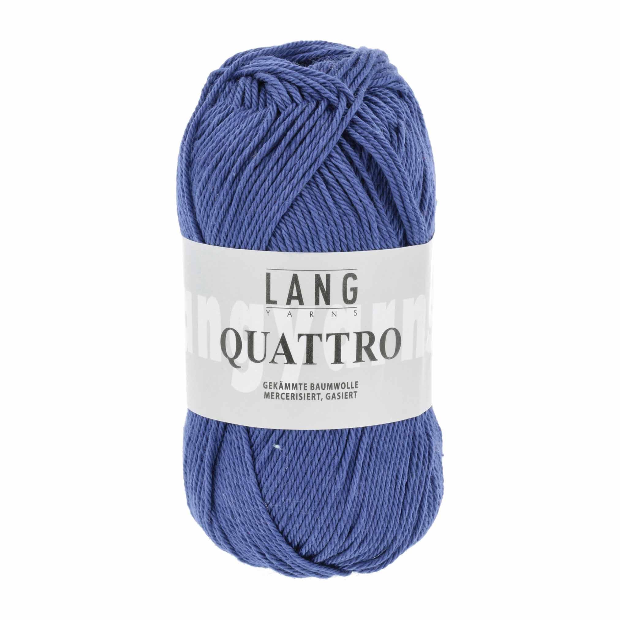Quattro Baumwollgarn von Lang Yarns in  blau 16.0006