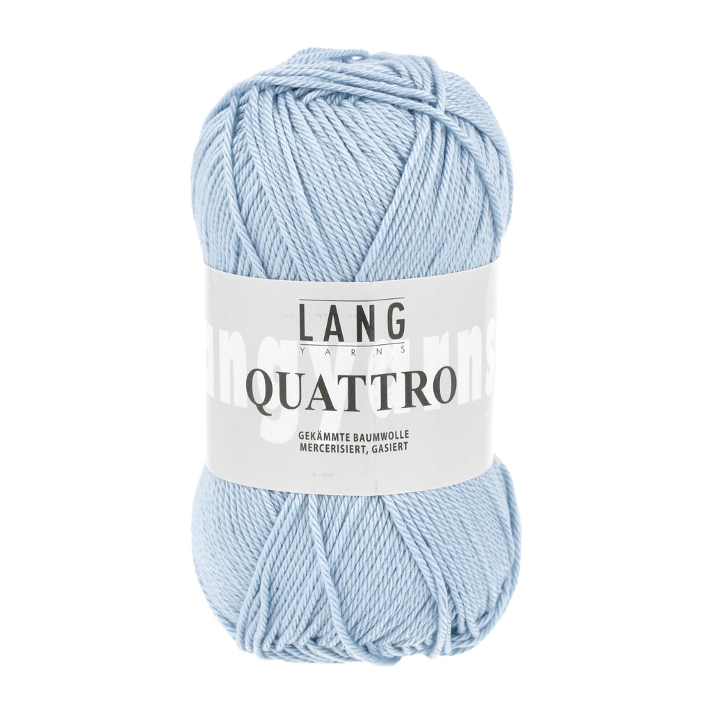 Quattro Baumwollgarn von Lang Yarns in  hellblau 16.0020