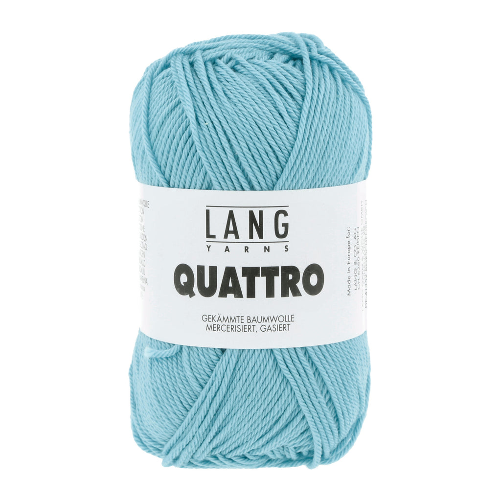 Quattro Baumwollgarn von Lang Yarns in türkis 16.0078