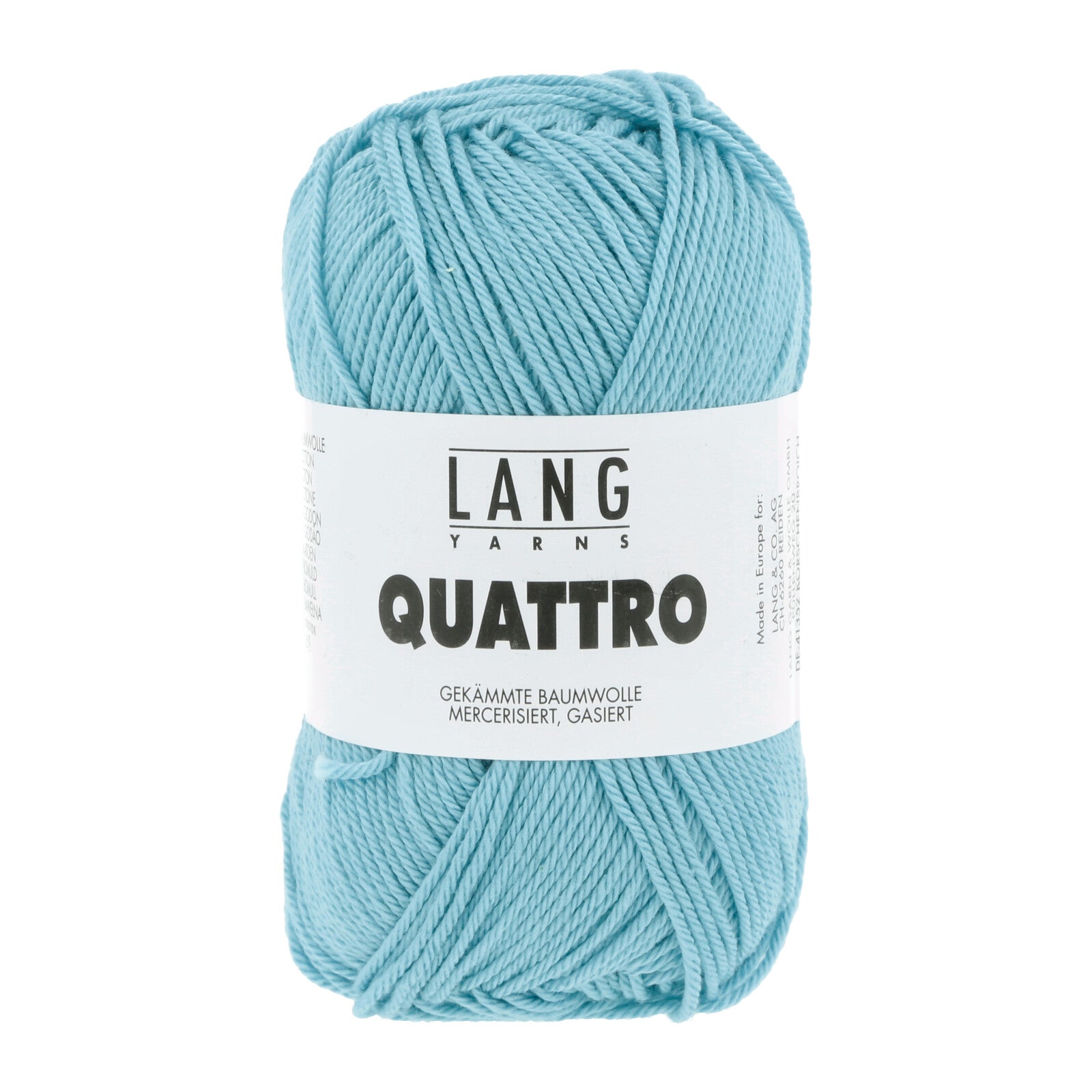 Quattro Baumwollgarn von Lang Yarns in türkis 16.0078