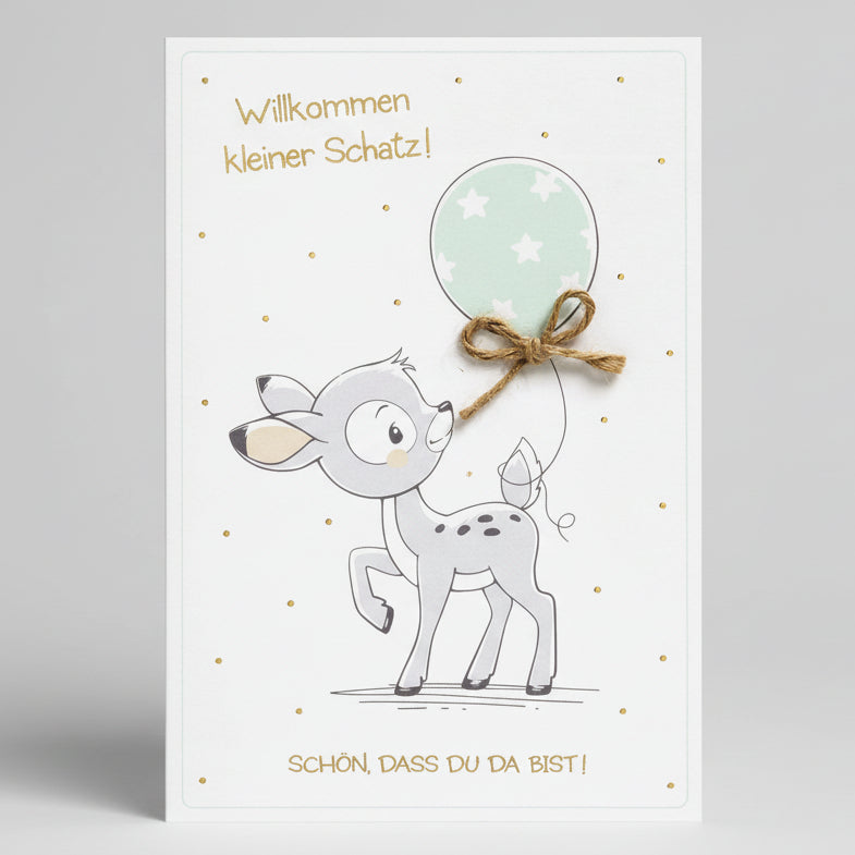 Geburtskarte "Willkommen kleiner Schatz"