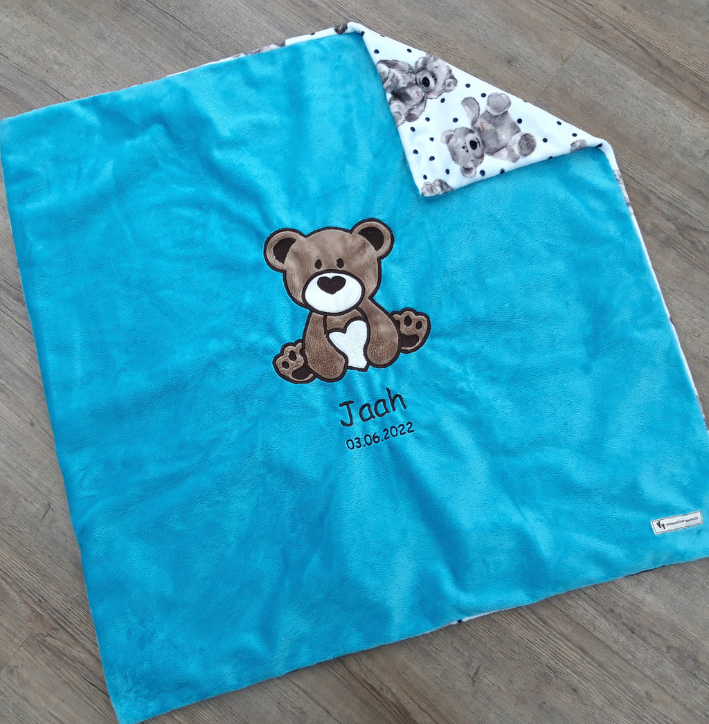 Babykuscheldecke Bär, diverse Farben