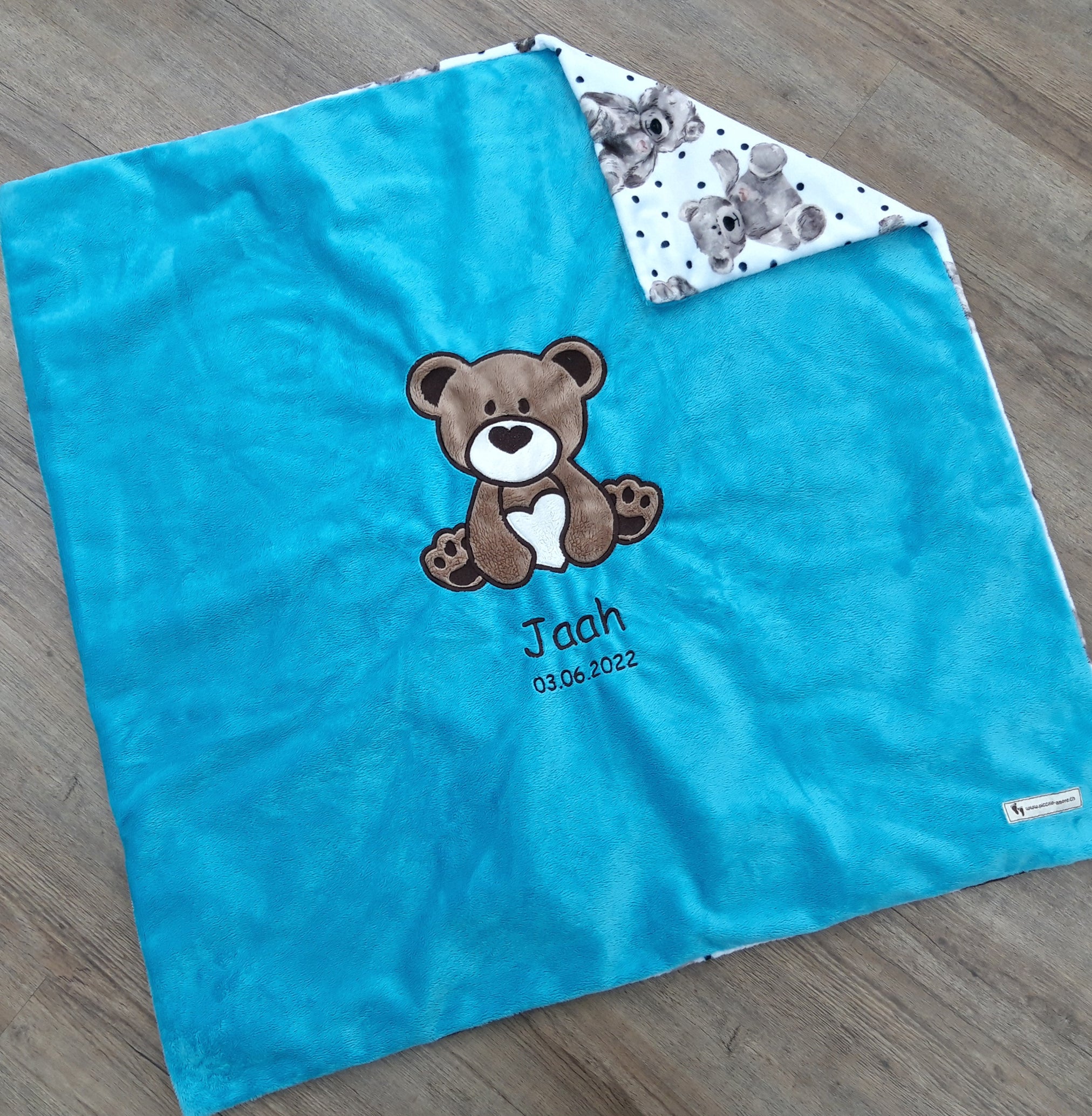 Babykuscheldecke Bär, diverse Farben