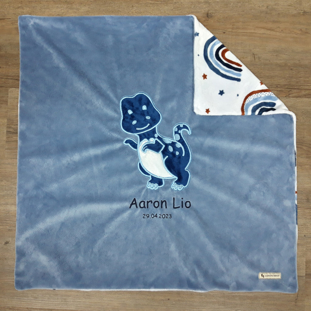Babykuscheldecke Dinosaurier, diverse Farben