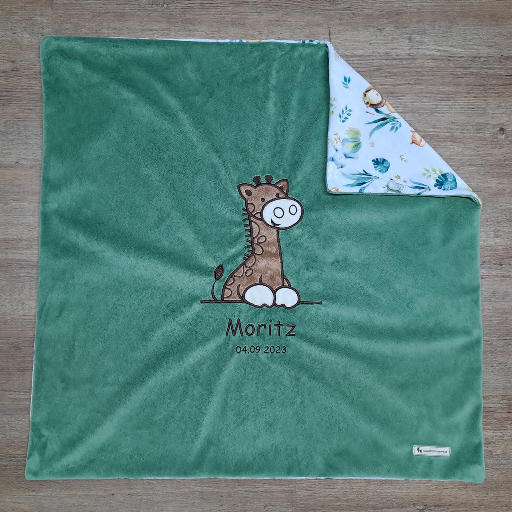 Babykuscheldecke Giraffe, diverse Farben