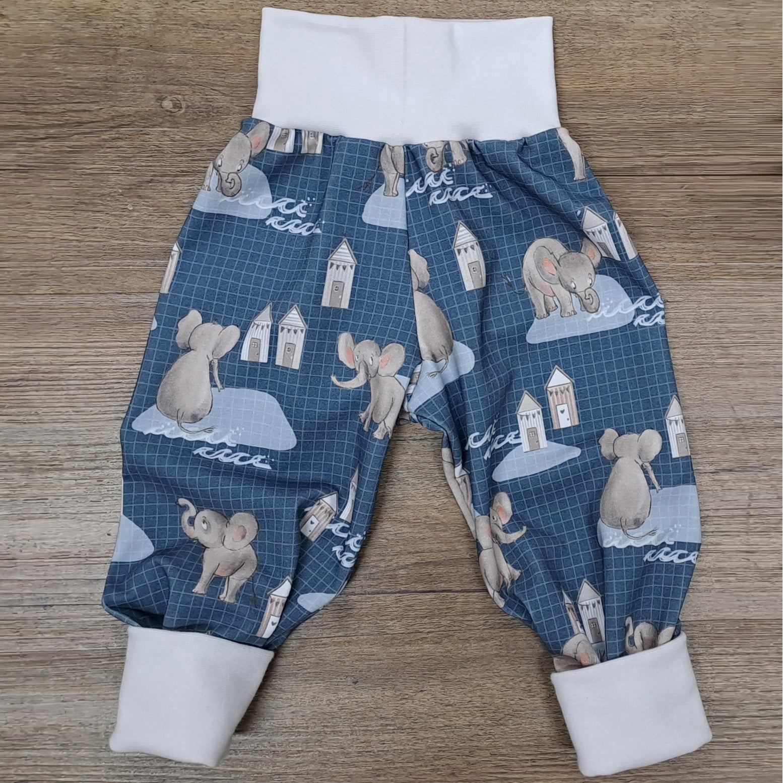 Babyhose, Mütze & Dreieckstuch "Elefant"