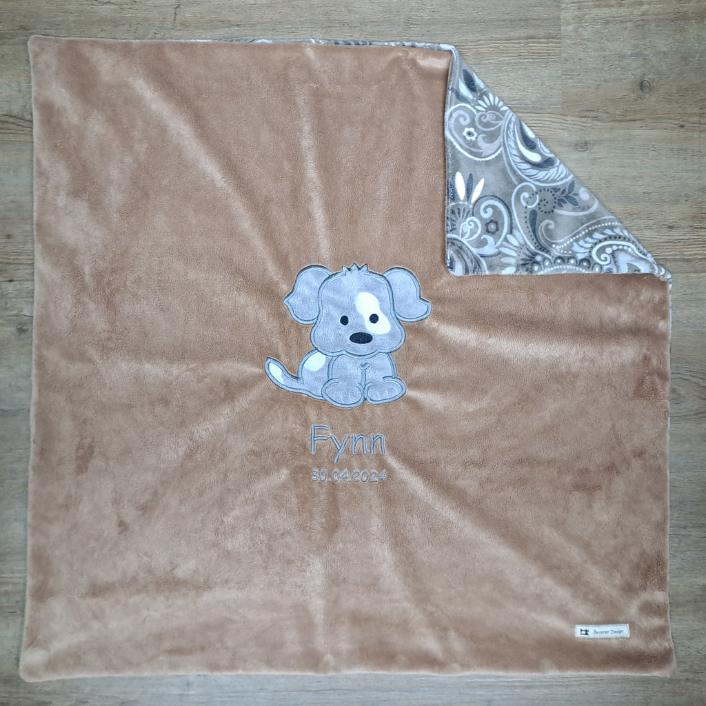 Babykuscheldecke Hund, diverse Farben