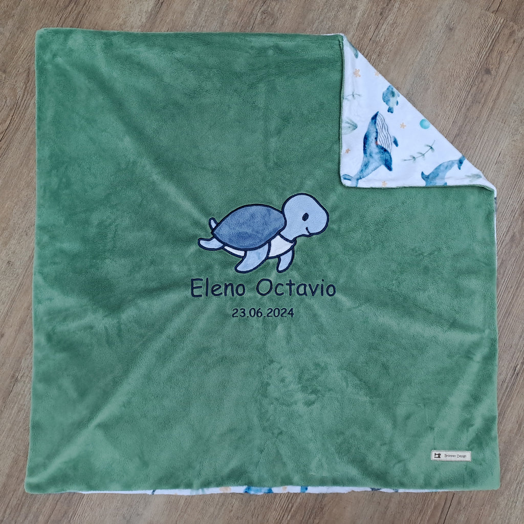 Babykuscheldecke Meeresschildkröte, diverse Farben