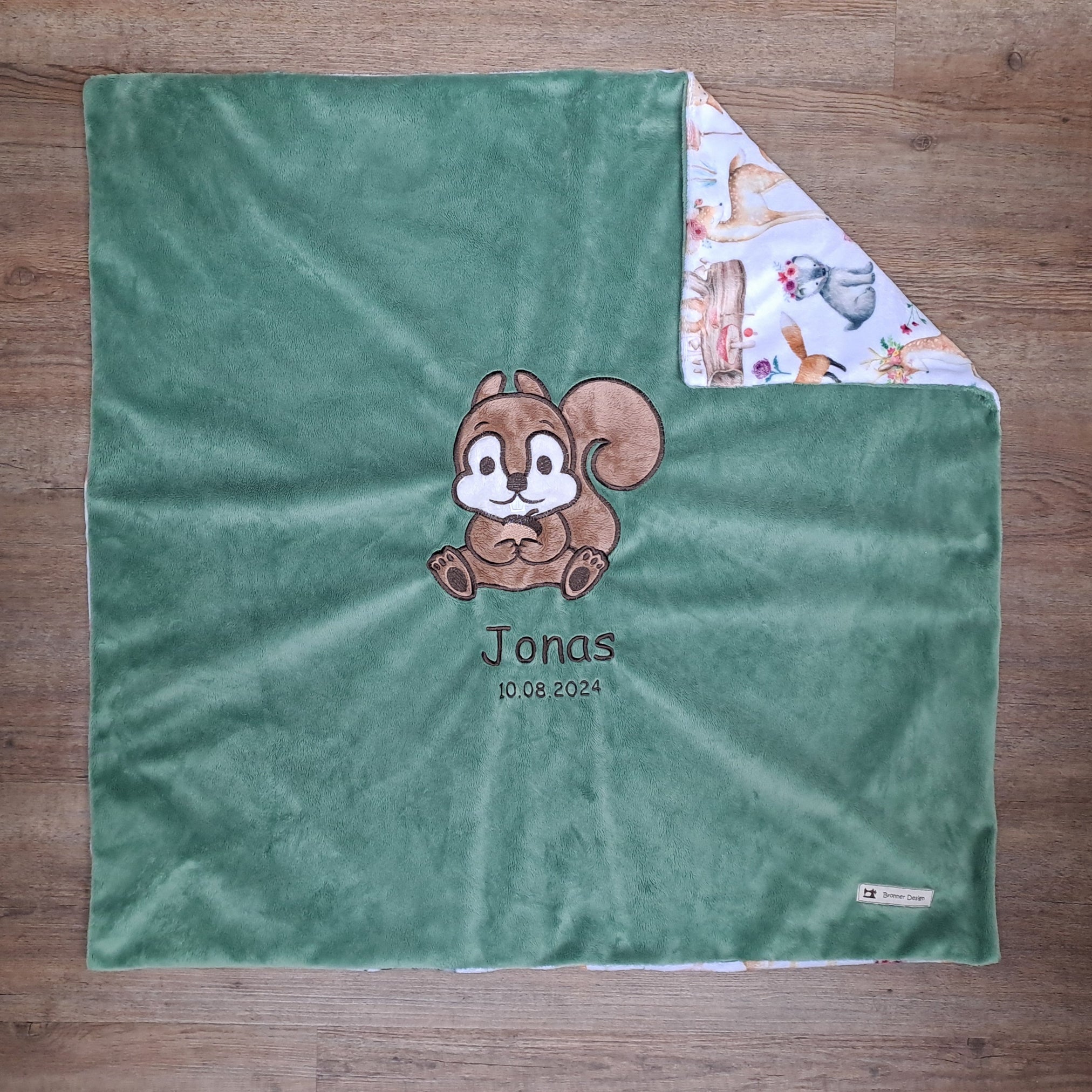 Babykuscheldecke Eichhörnchen, diverse Farben