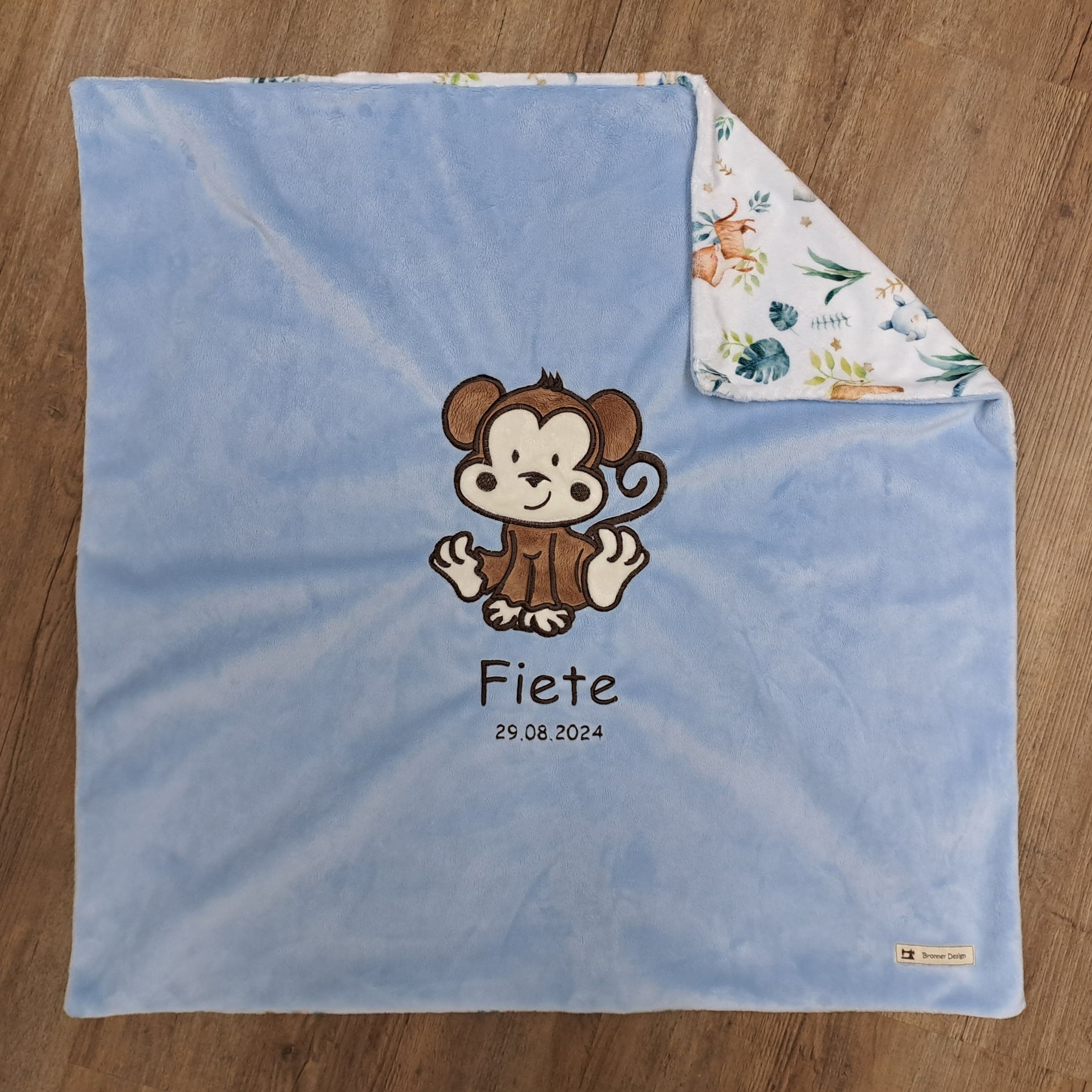 Babykuscheldecke Affe, diverse Farben