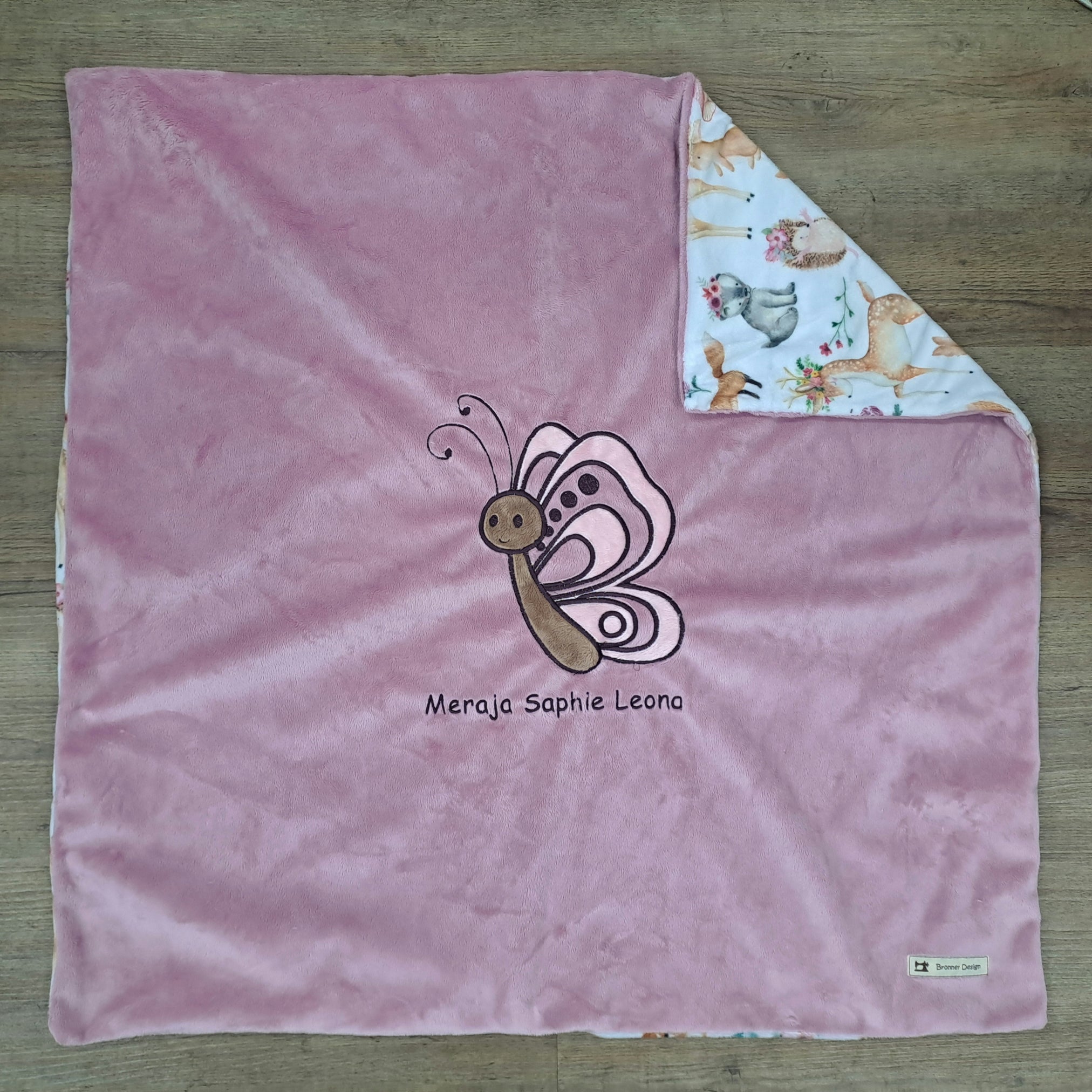 Babykuscheldecke Schmetterling, diverse Farben