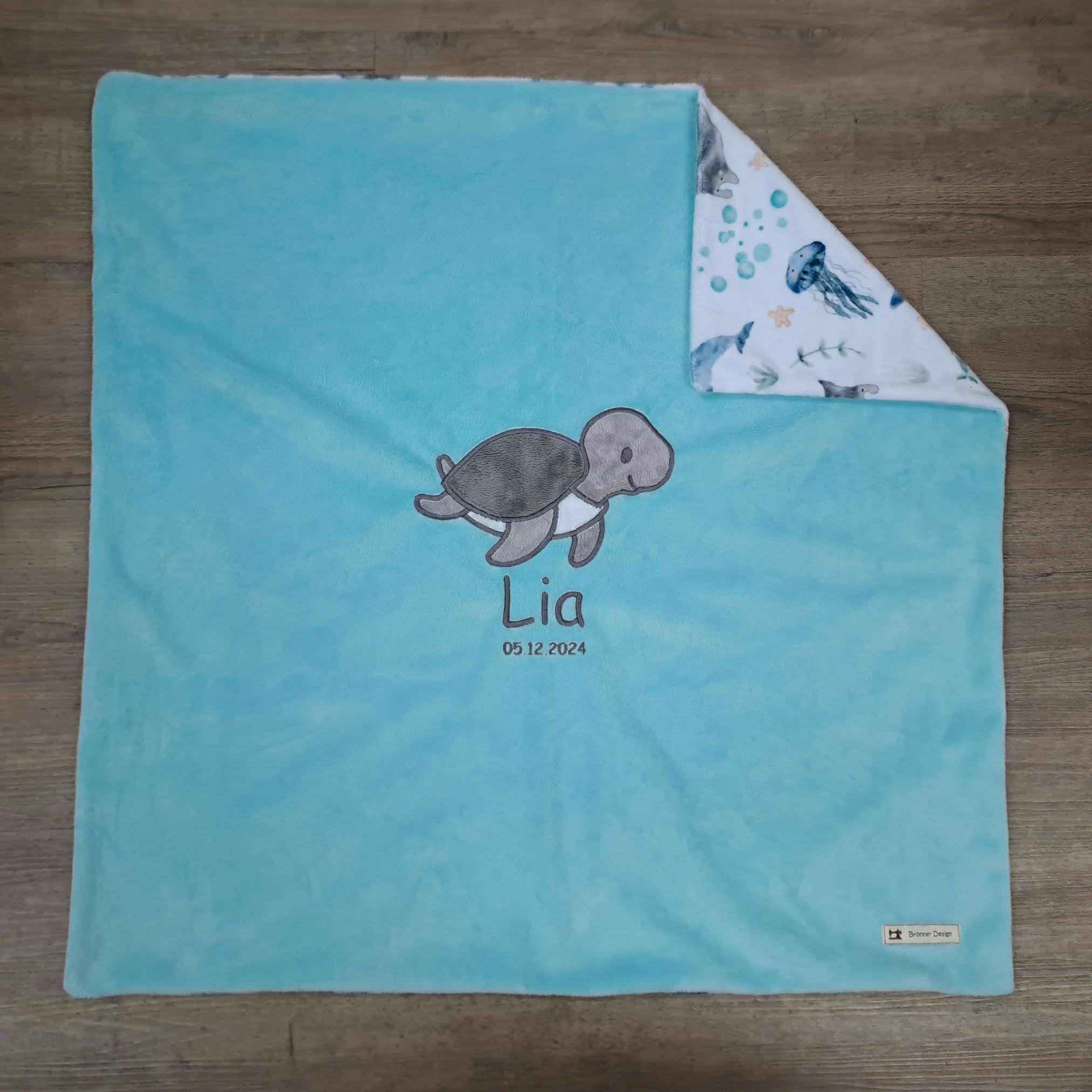 Babykuscheldecke Meeresschildkröte, diverse Farben