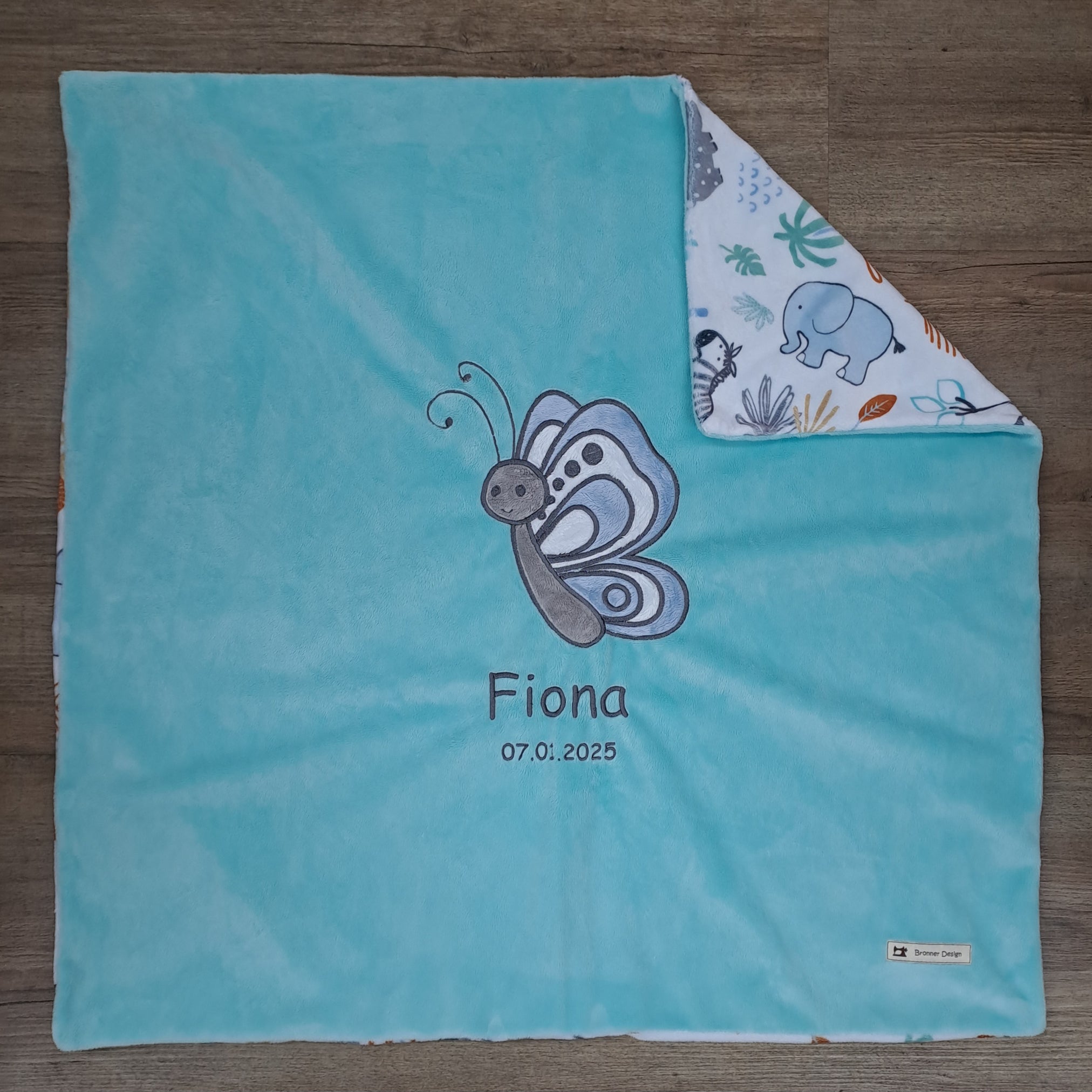 Babykuscheldecke Schmetterling, diverse Farben