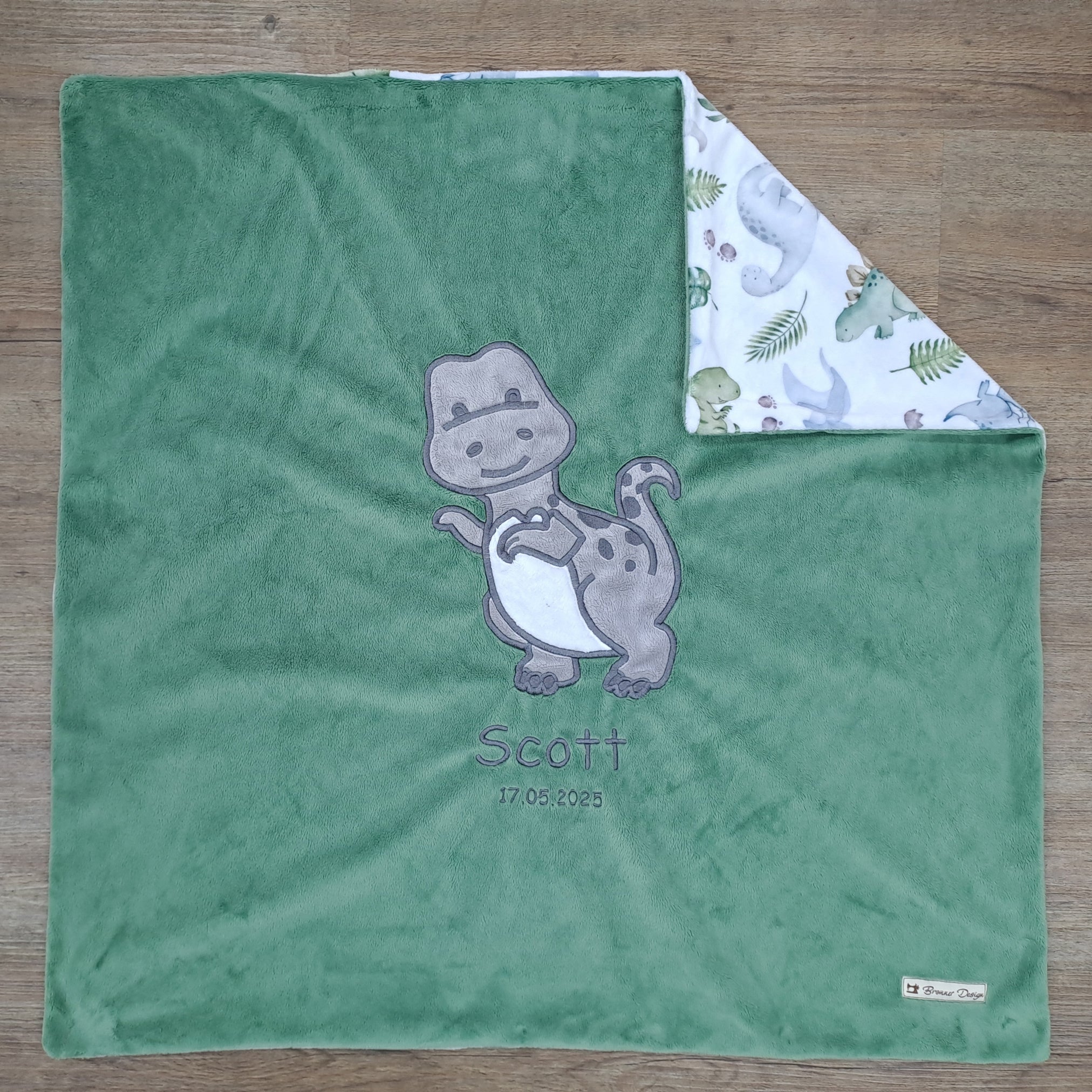 Babykuscheldecke Dinosaurier, diverse Farben