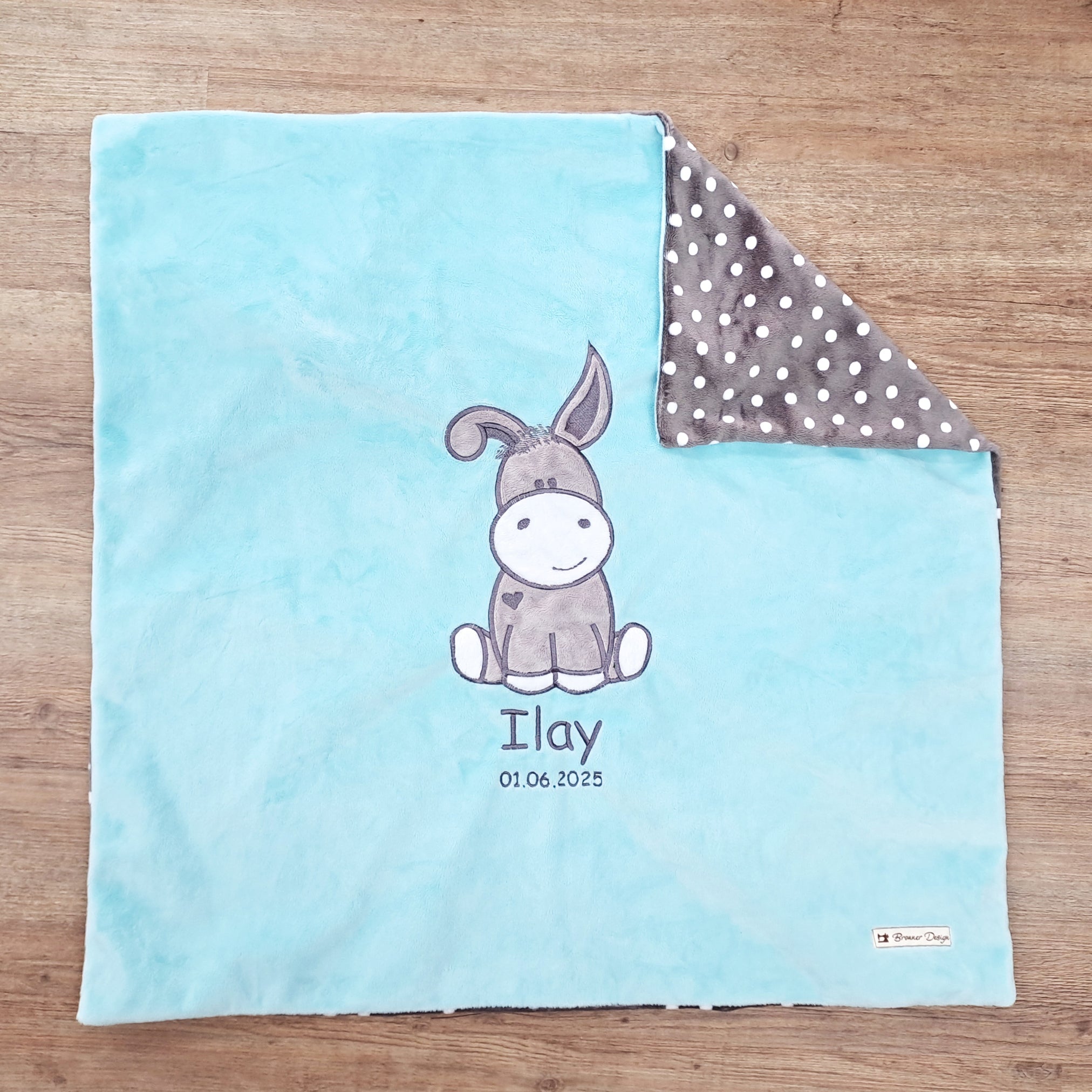 Babykuscheldecke Esel, diverse Farben