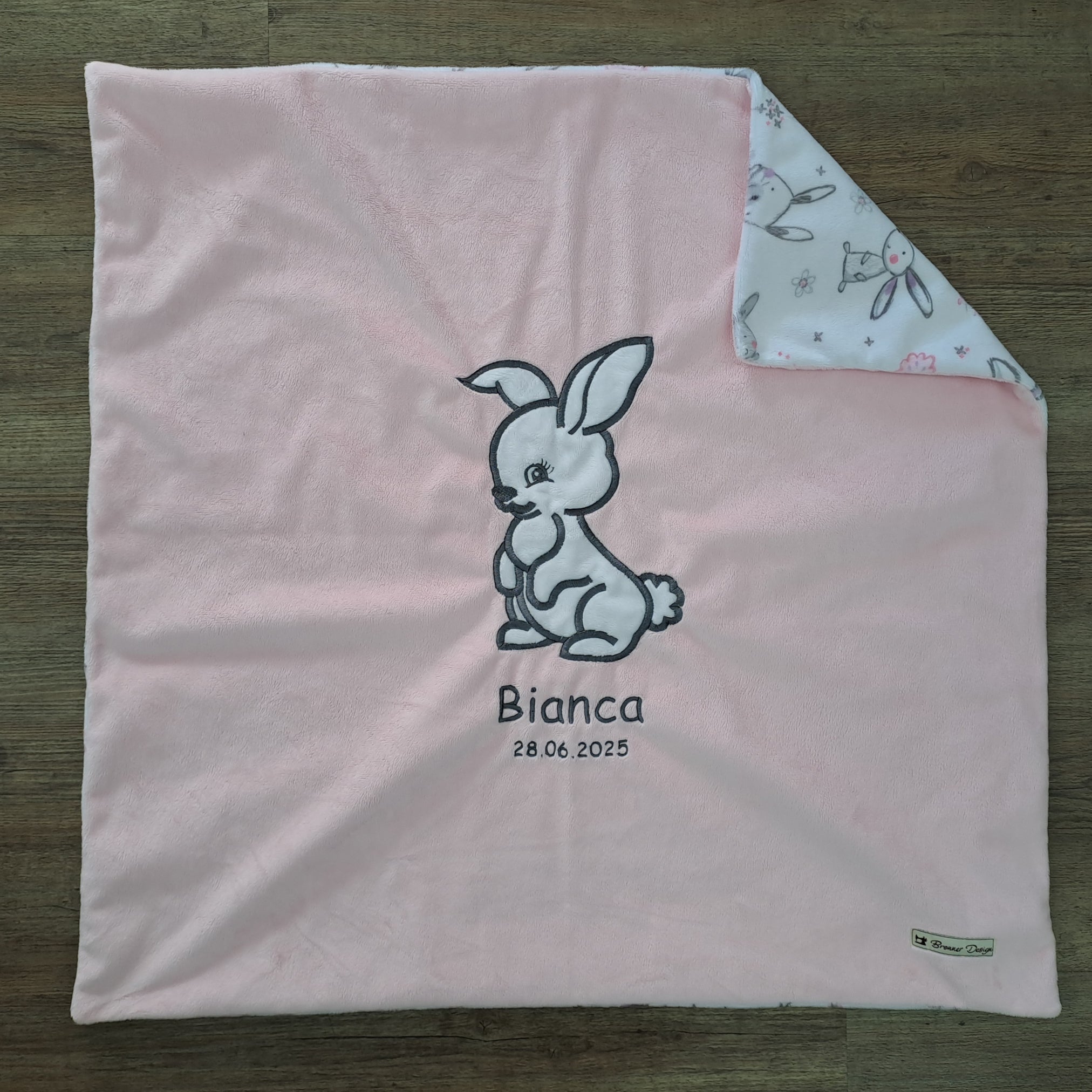 Babykuscheldecke Hase, diverse Farben