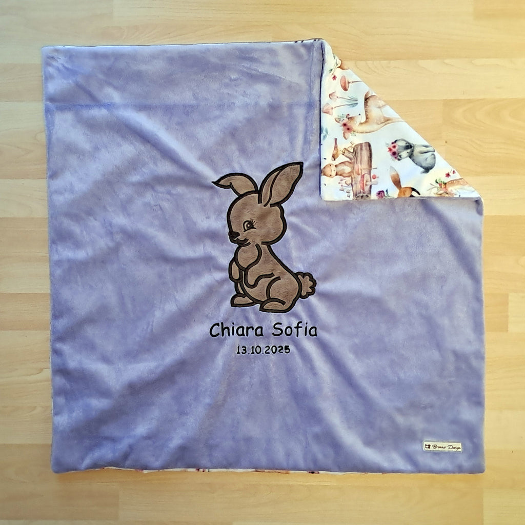 Babykuscheldecke Hase, diverse Farben