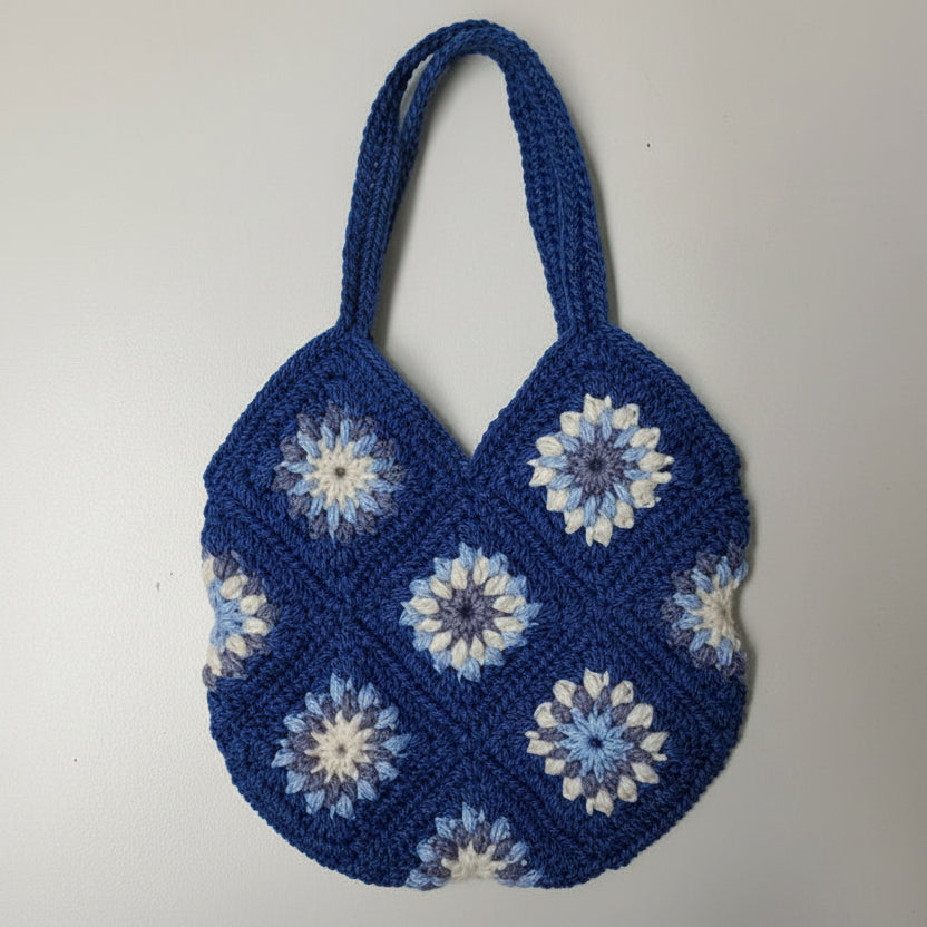 Handgefertigte Kindertasche – Granny Square Design