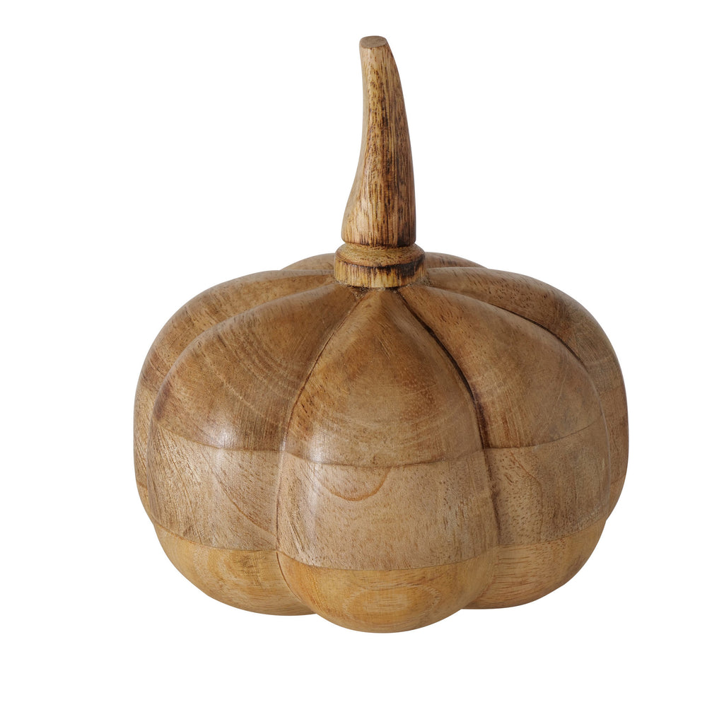 Dekoaufsteller Zukka - Kürbisse aus Mango-Holz natur