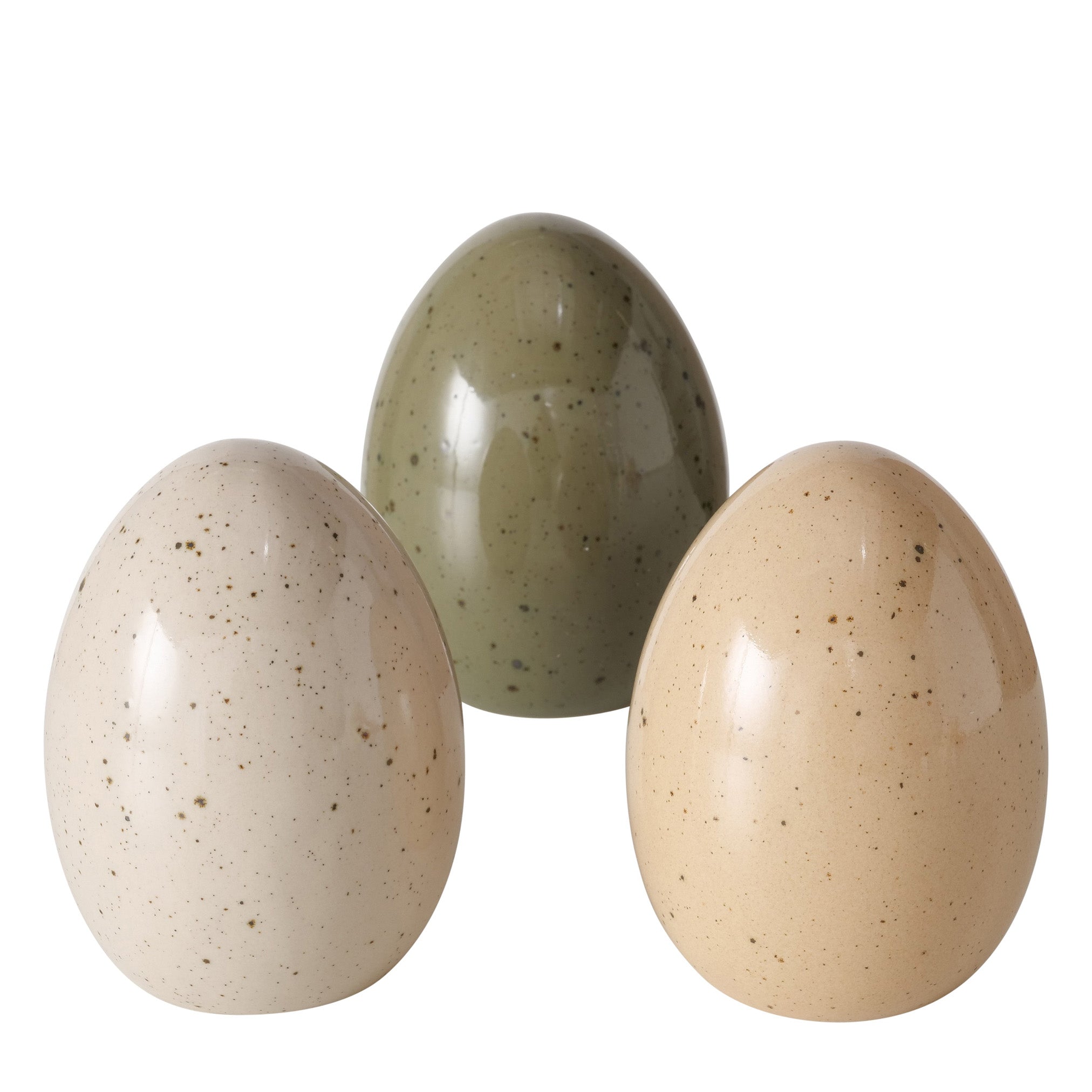 Dekoaufsteller Mylana – Handgearbeitetes Porzellan-Ei