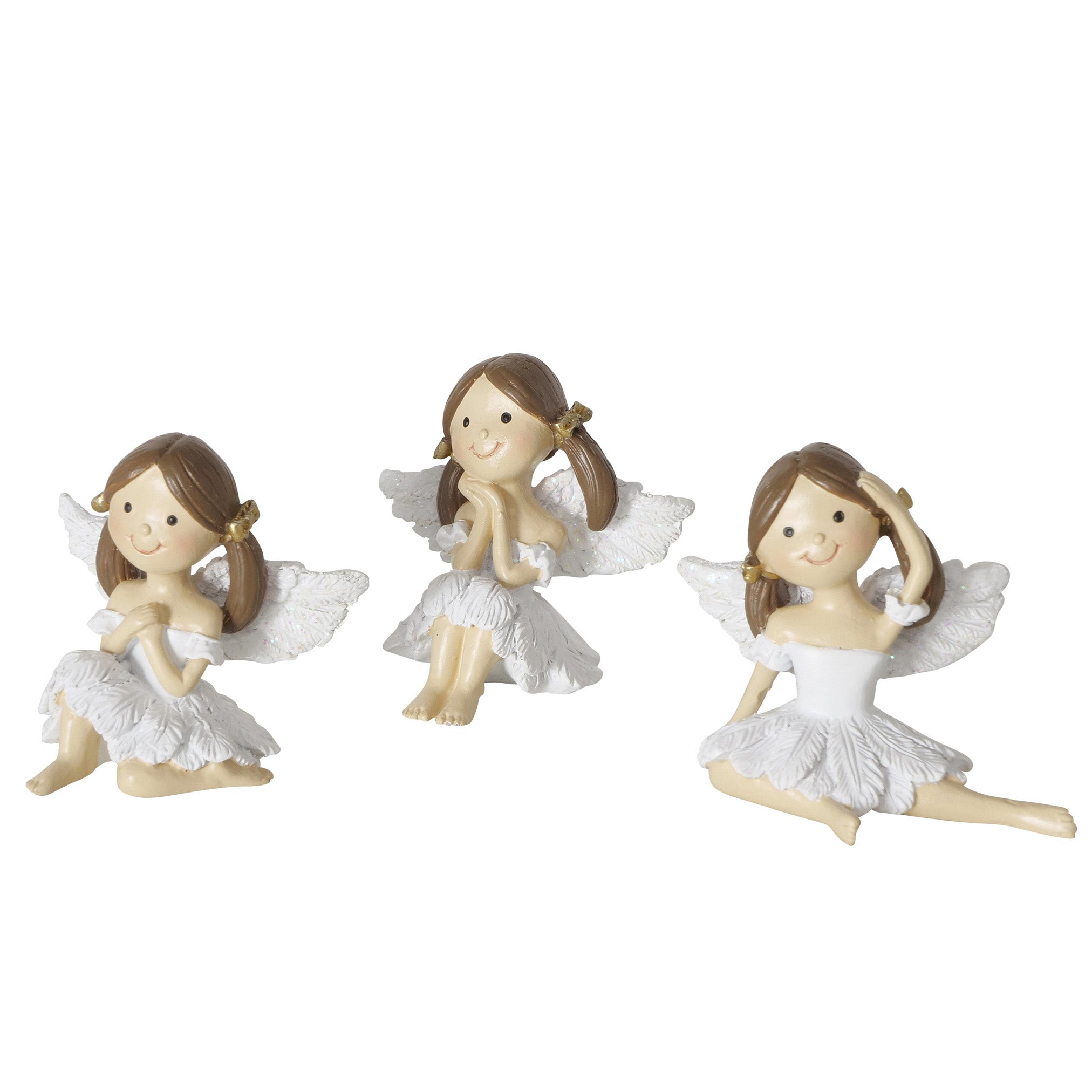 Engelfigur Josephine – Handbemalte Dekofigur Weiß