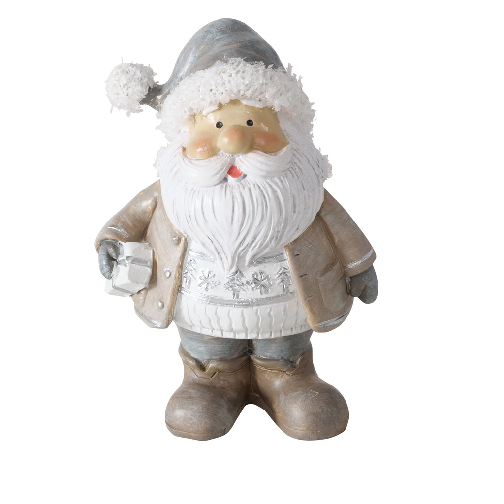 Weihnachtsmann Nicko - Dekofigur aus Kunstharz