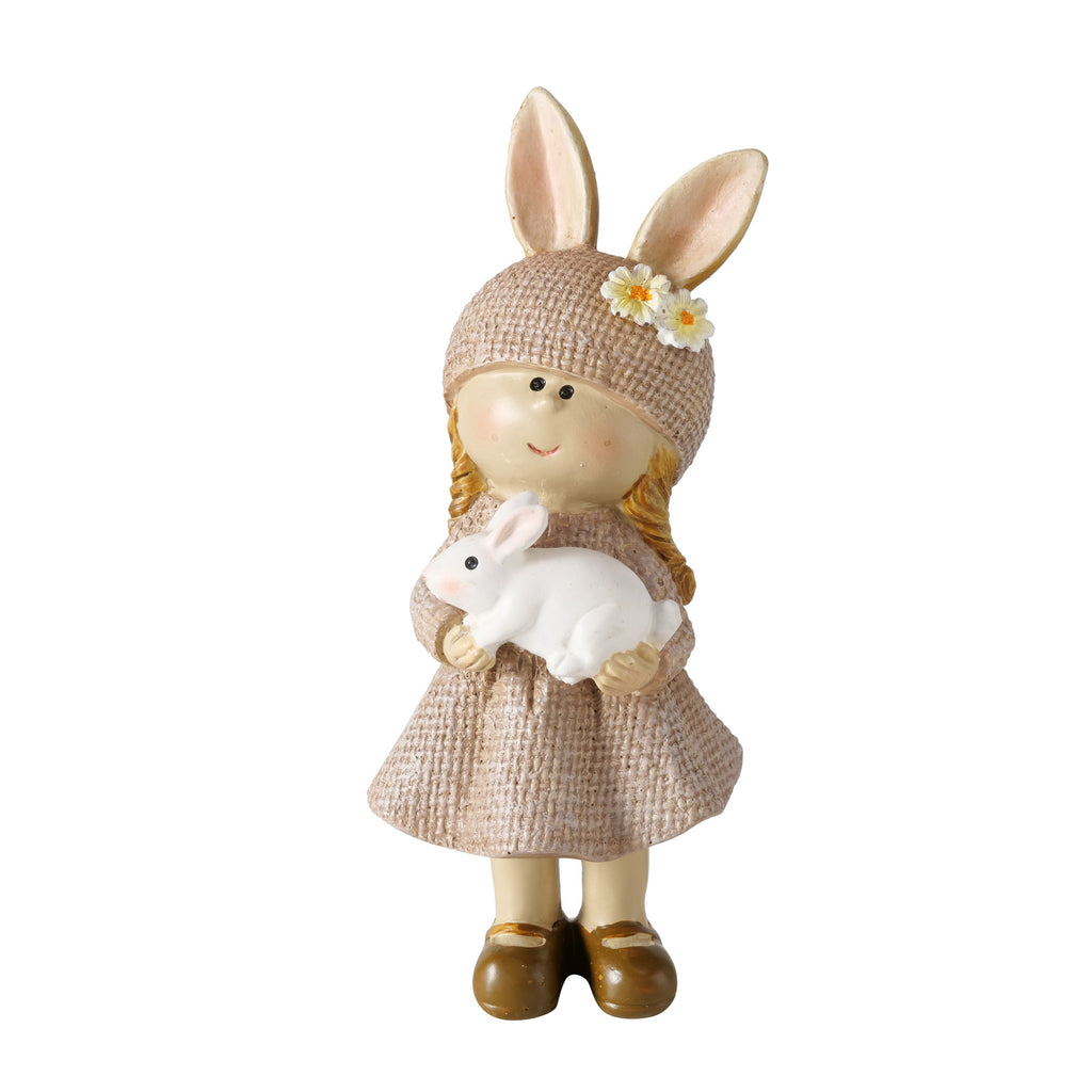 Figur Myriam – Mädchen mit Hase & Schaf