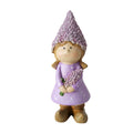 Figur Lavander – Kunstharz, Lila-Weiß