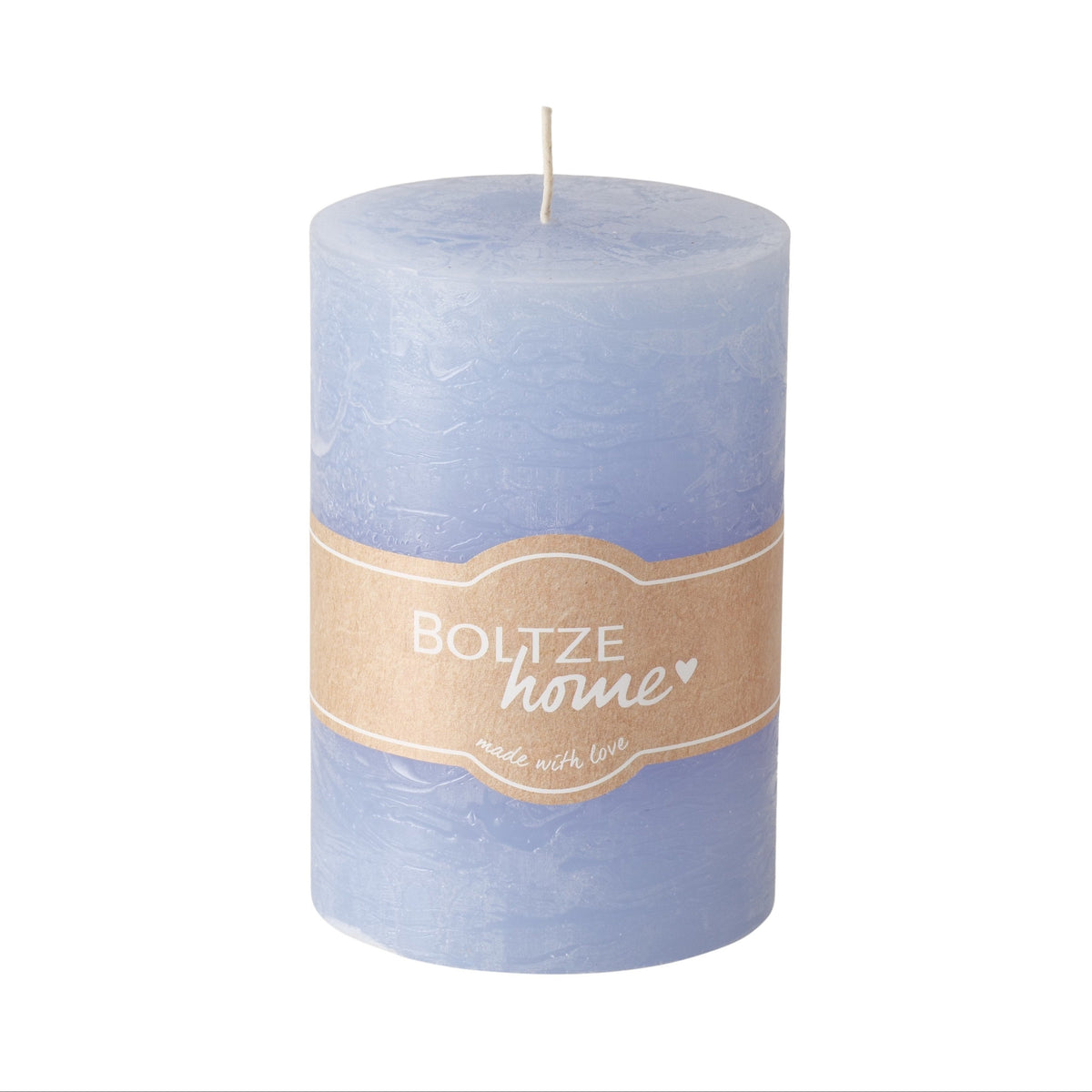 Stumpenkerze Casual Hellblau – 42h Brenndauer Made in Europe