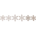 Schneeflocken-Anhänger «Snowflake» in Gold, 6er-Set