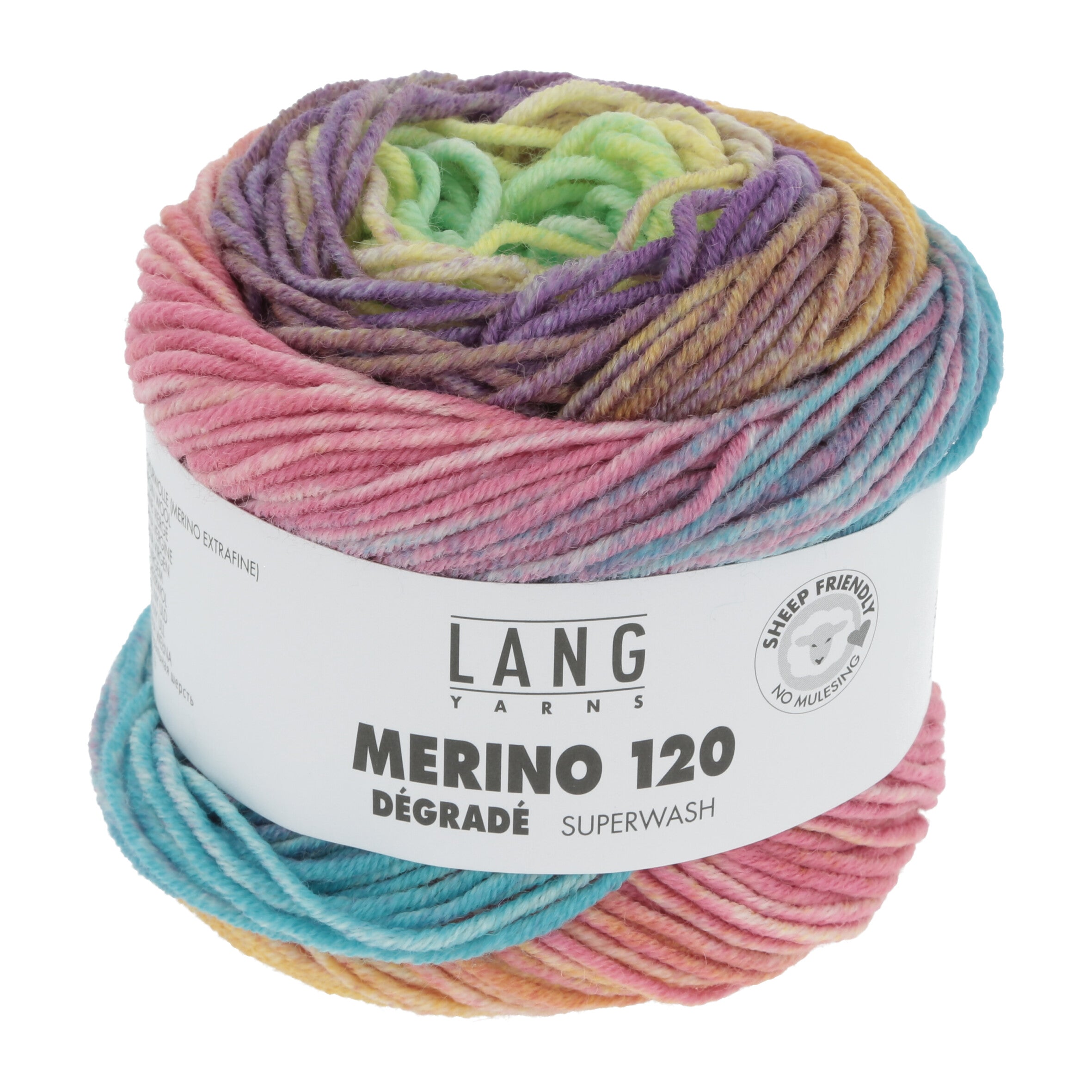 Merino 120 Dégradé Knäuel von Langyarns in multicolor Farbverläufen 37.0001