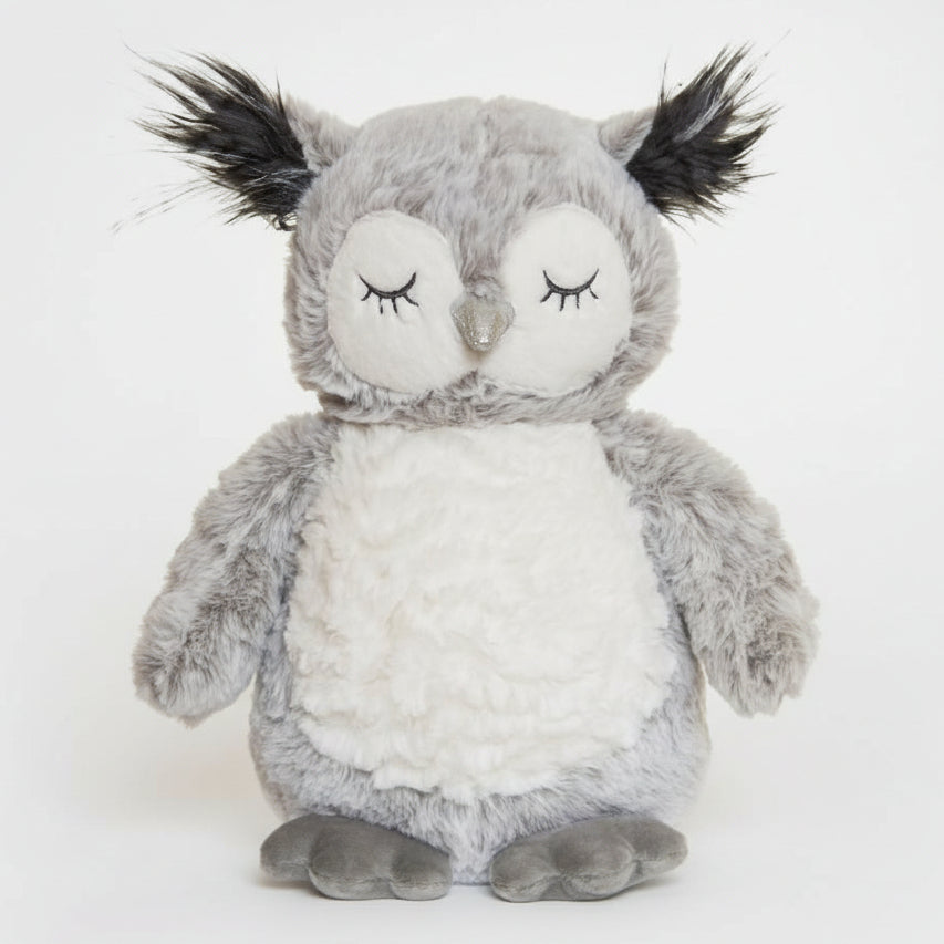 Kuschelige Plüsch-Eule Tove in Grau von Teddykompaniet