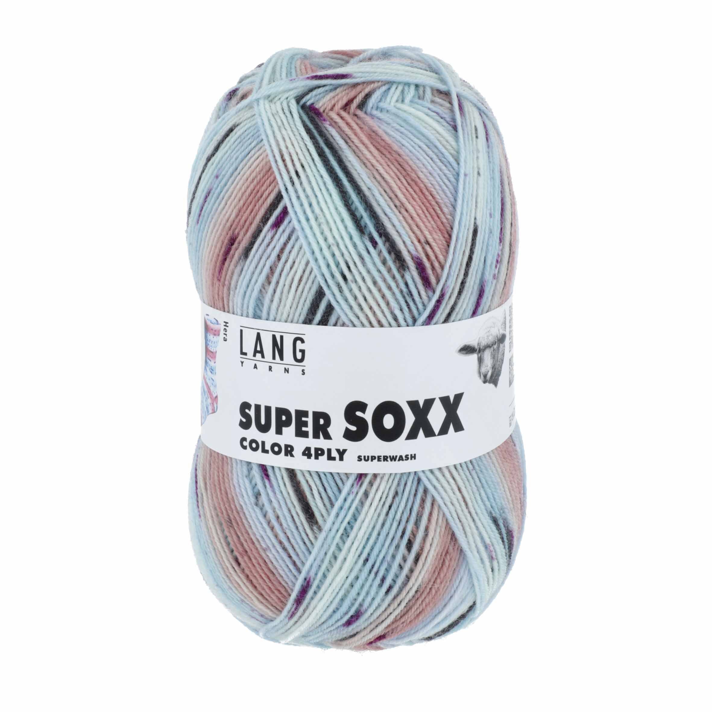 Lang Yarns SUPER SOXX COLOR 4-FACH – Sockenwolle 100g, LANGYARNS