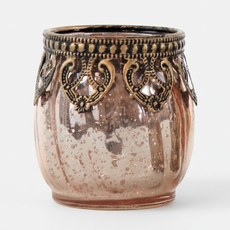 Teelichthalter Topkapi - Orientalisches Windlicht Gold Vintage 6x7cm