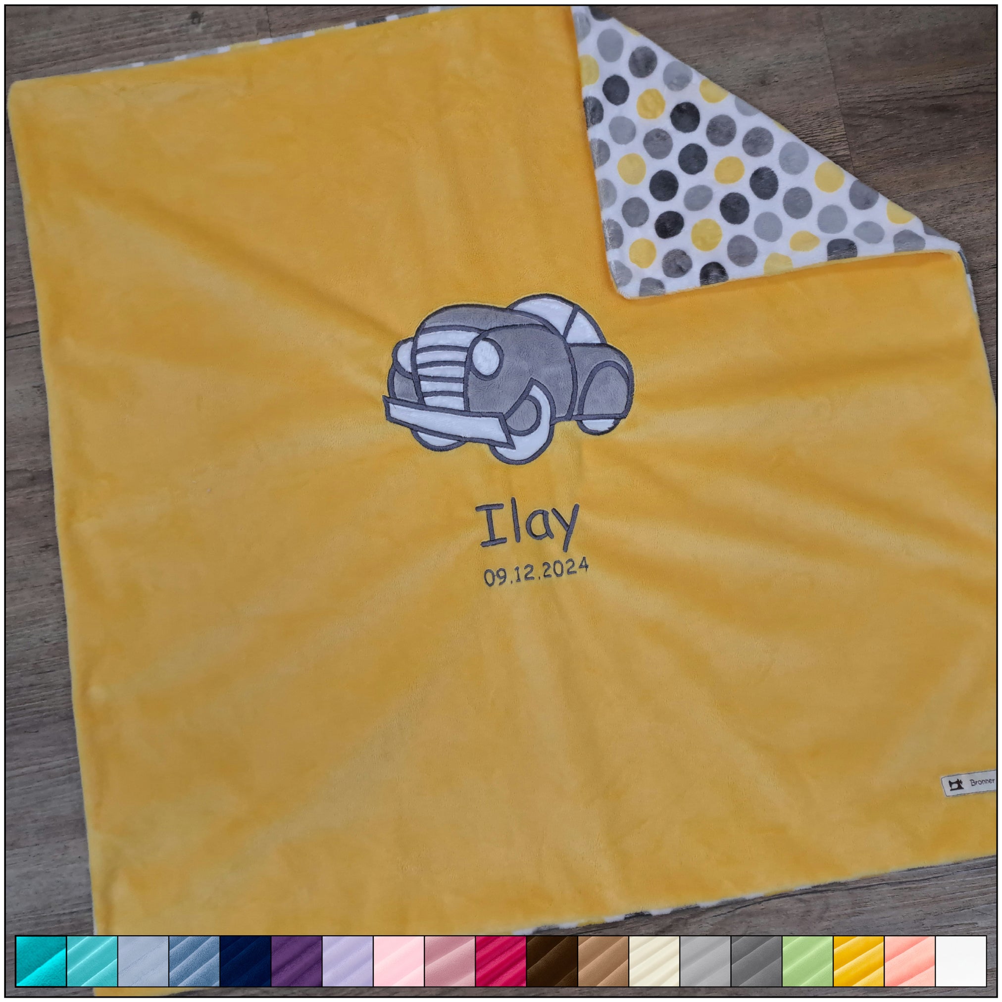 Babykuscheldecke Auto, diverse Farben