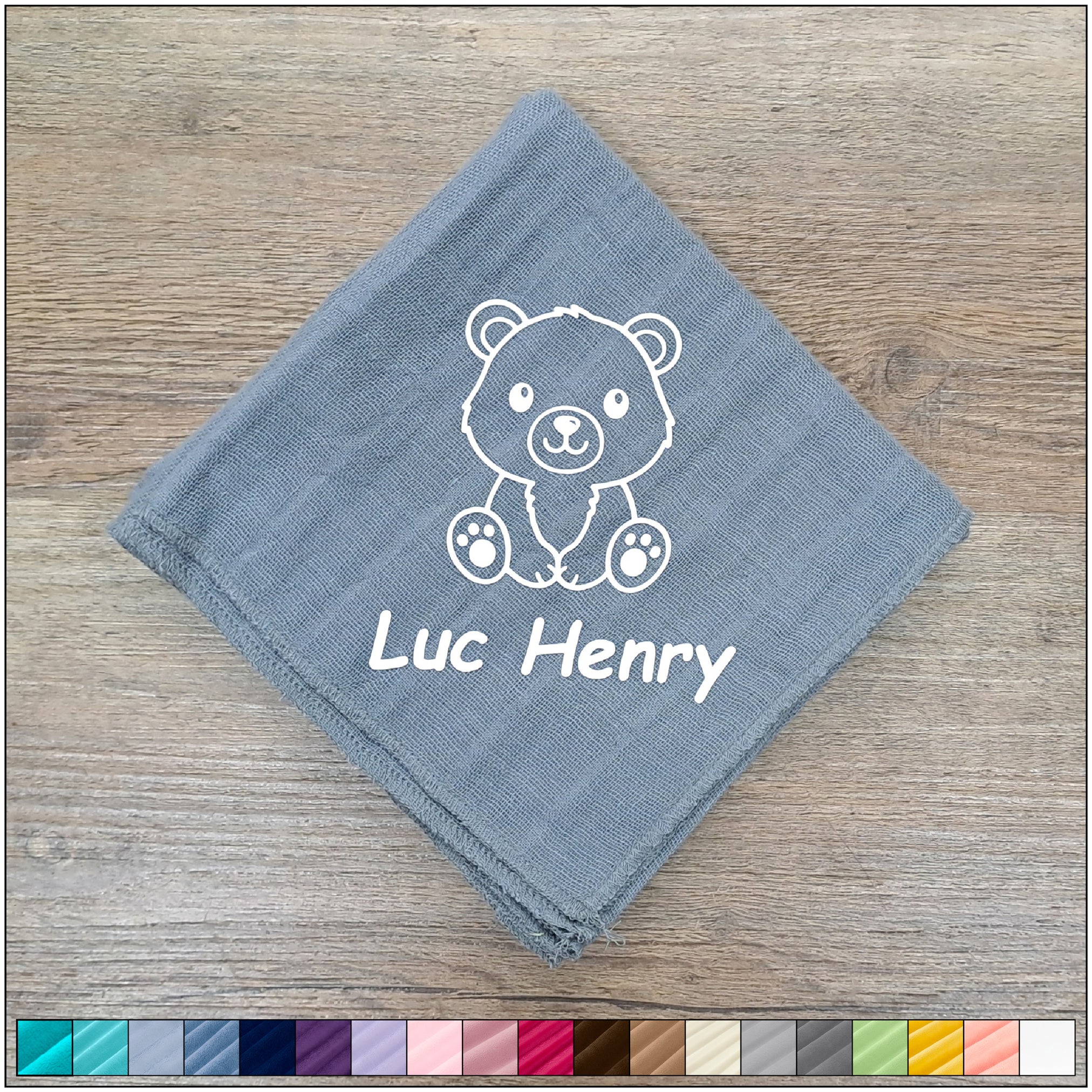 Nuscheli Bär, diverse Farben