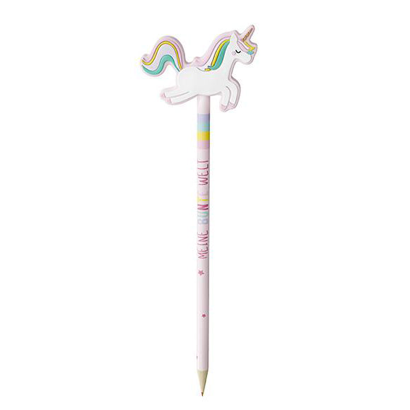 Vierfarbenstift mit Einhorn-Topper | la vida