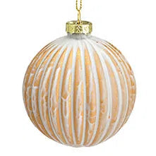Weihnachtskugel Champagner – Elegante Christbaumkugel 8 cm