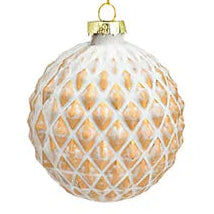 Weihnachtskugel Champagner – Elegante Christbaumkugel 8 cm