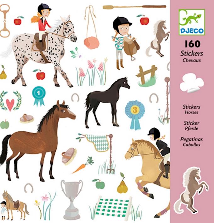 Djeco Stickers – 160 bunte Aufkleber für Kinder ab 4 Jahren