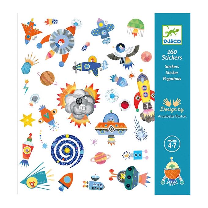 Djeco Stickers – 160 bunte Aufkleber für Kinder ab 4 Jahren