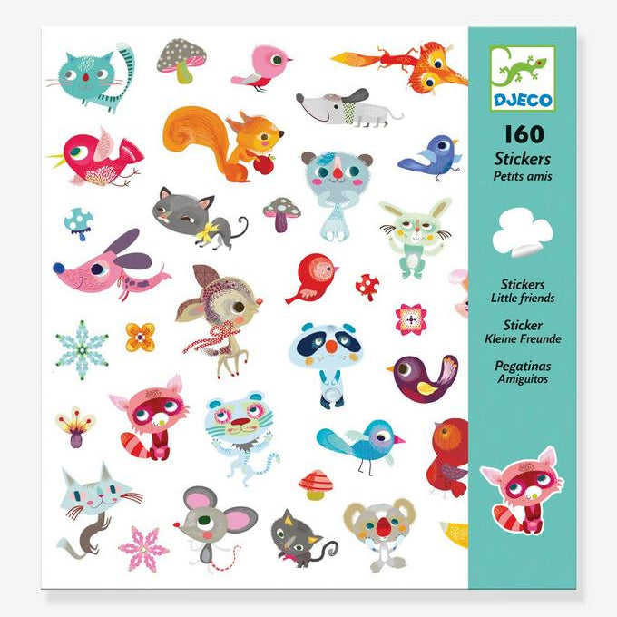 Djeco Stickers – 160 bunte Aufkleber für Kinder ab 4 Jahren