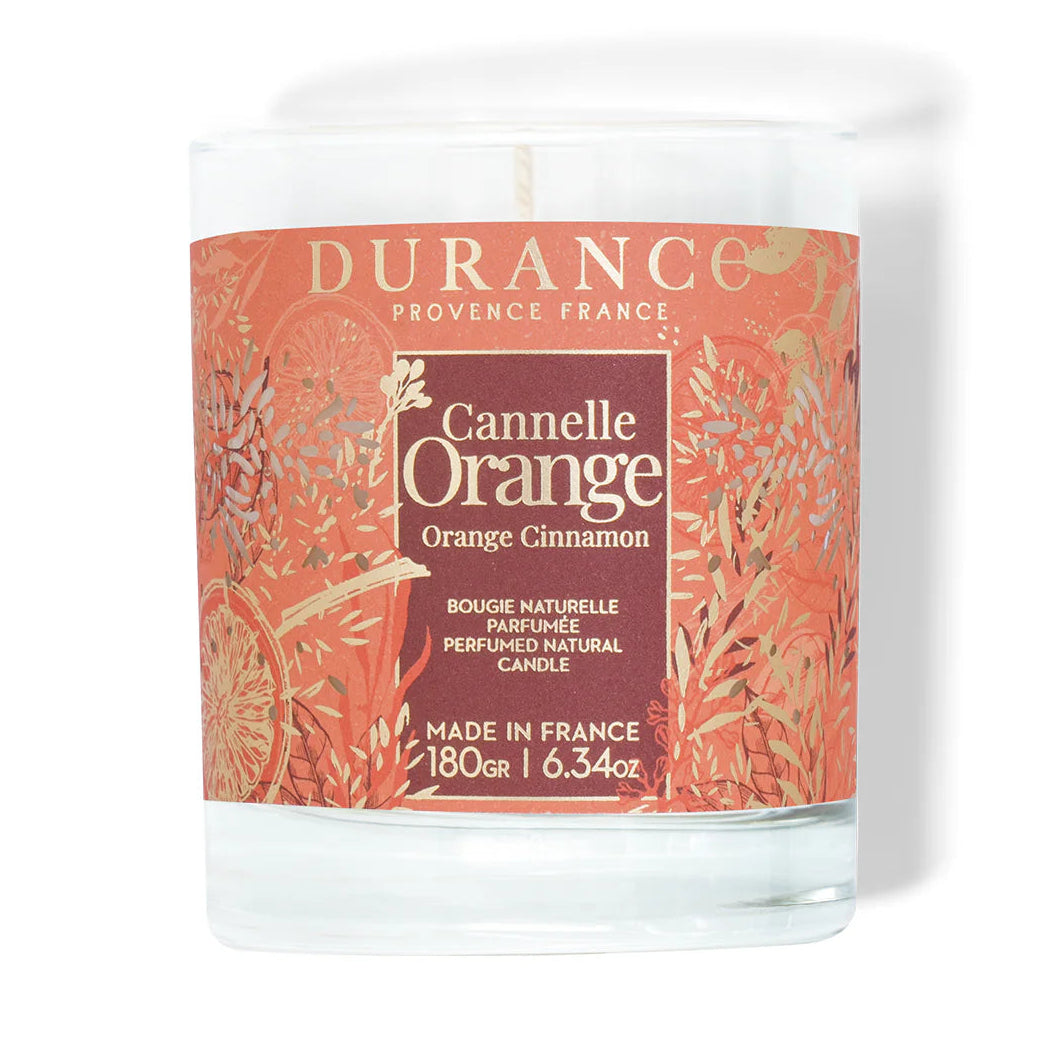 Duftkerze Zimt-Orange 180g - Bougie Parfumée Durance