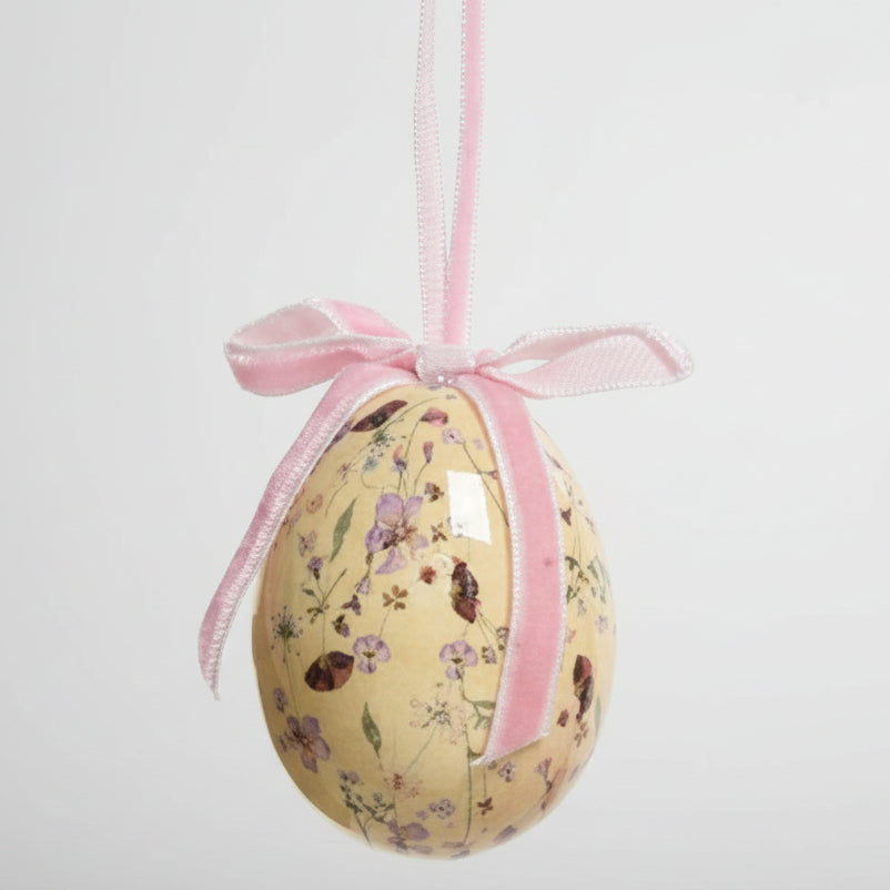 Ostereier Aufhänger Gelb/Weiss