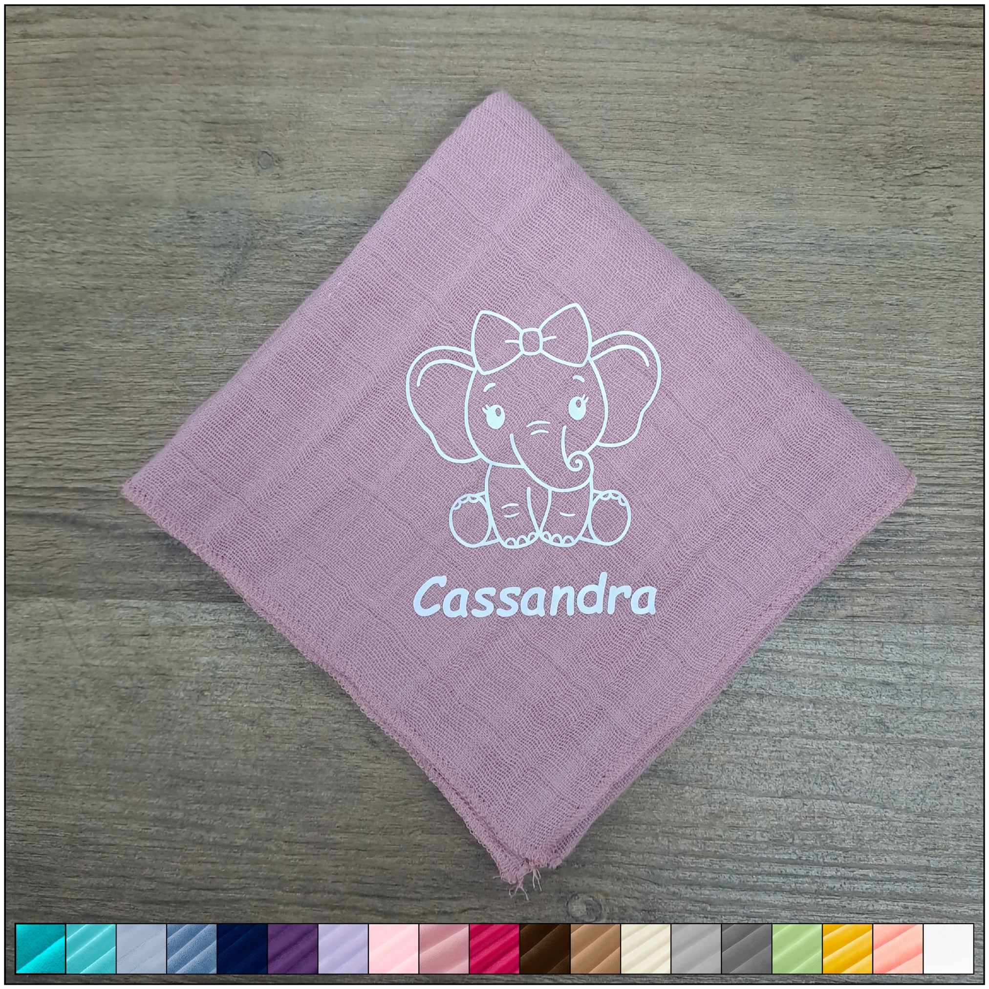 Nuscheli Elefant weiblich, diverse Farben