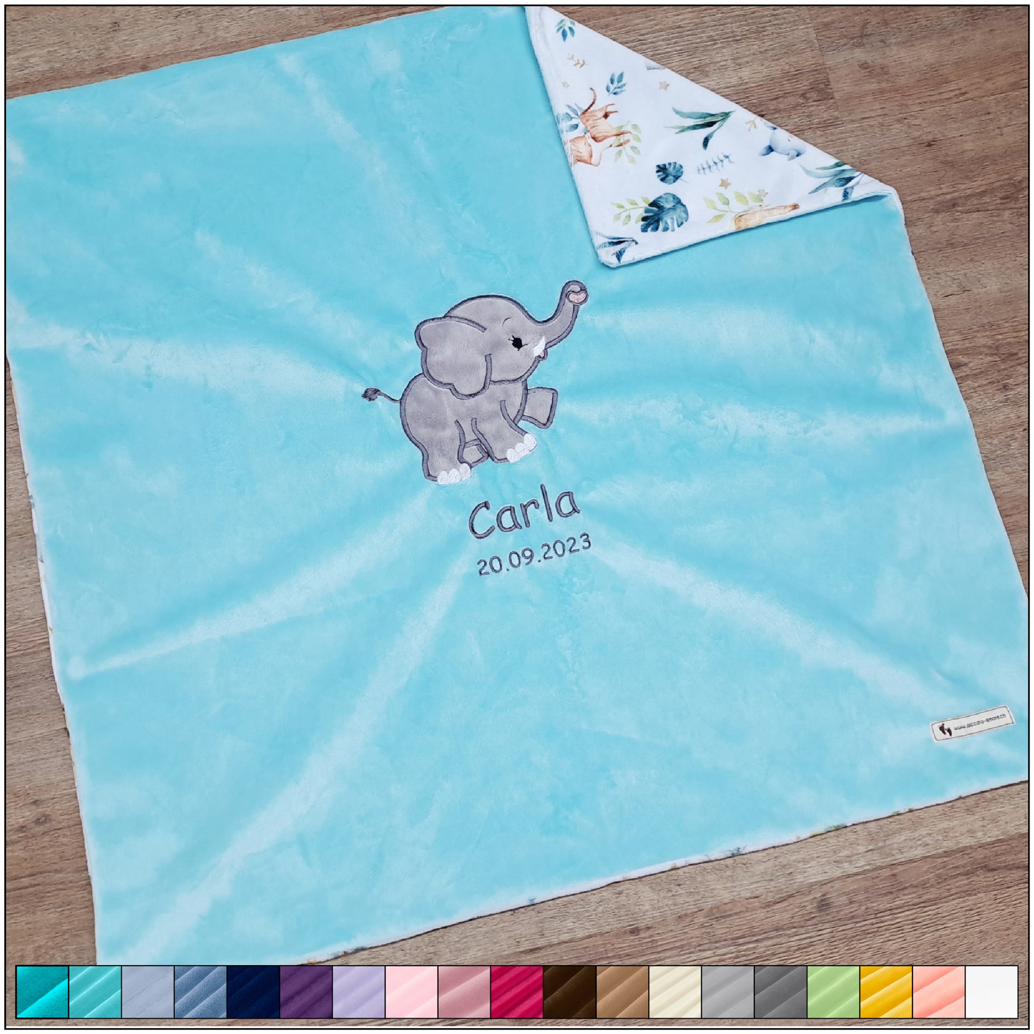 Babykuscheldecke Elefant, diverse Farben