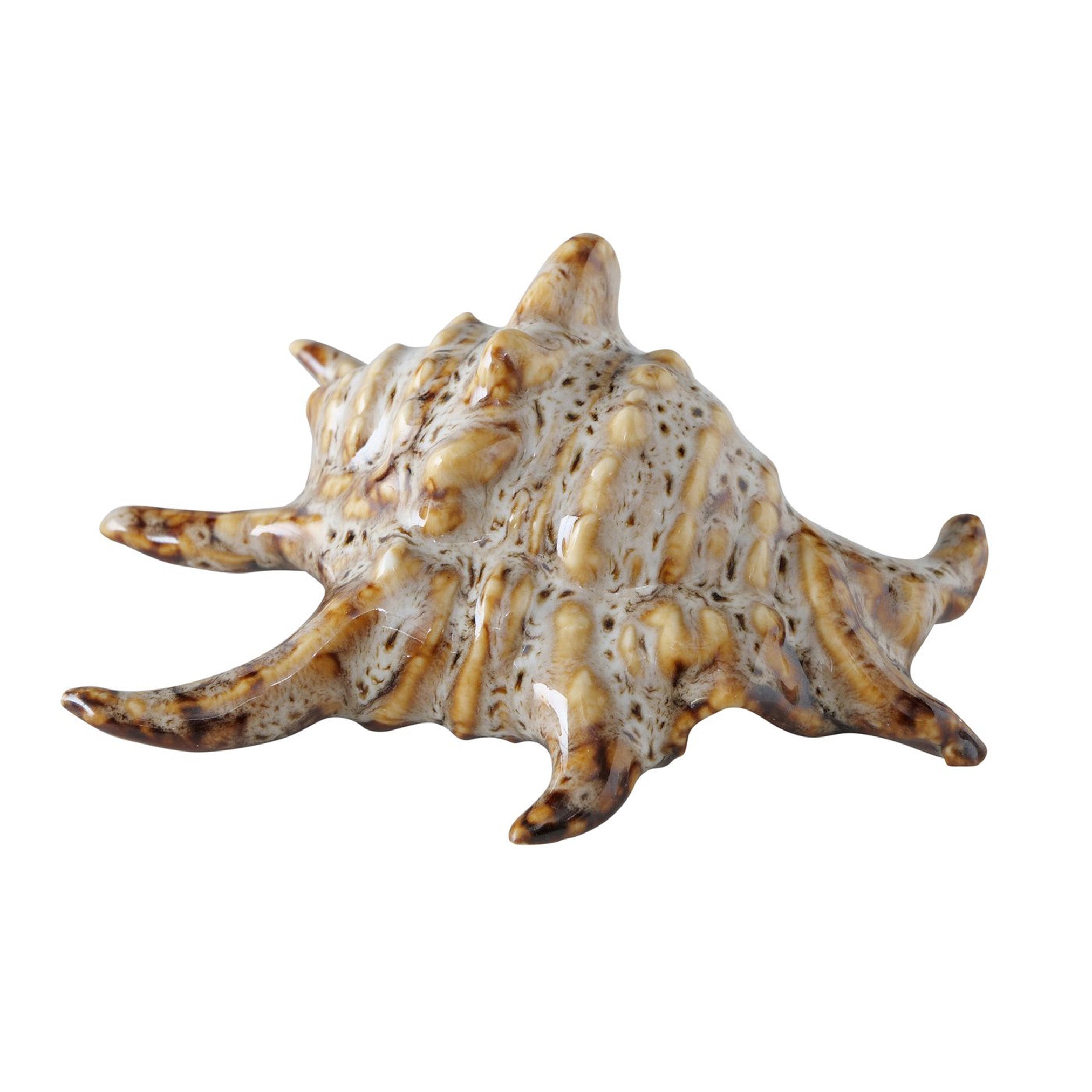 Dekoaufsteller Alyssa – Handgearbeitete Muschel aus Porzellan