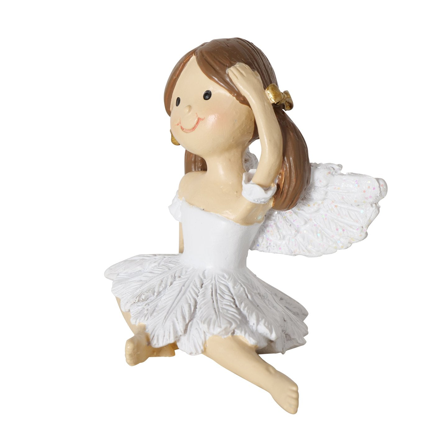 Engelfigur Josephine – Handbemalte Dekofigur Weiß