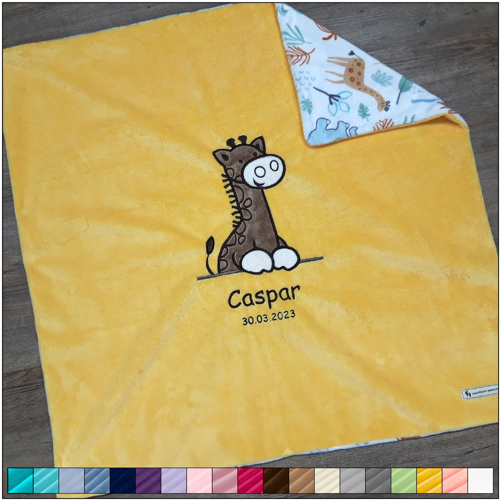 Babykuscheldecke Giraffe, diverse Farben